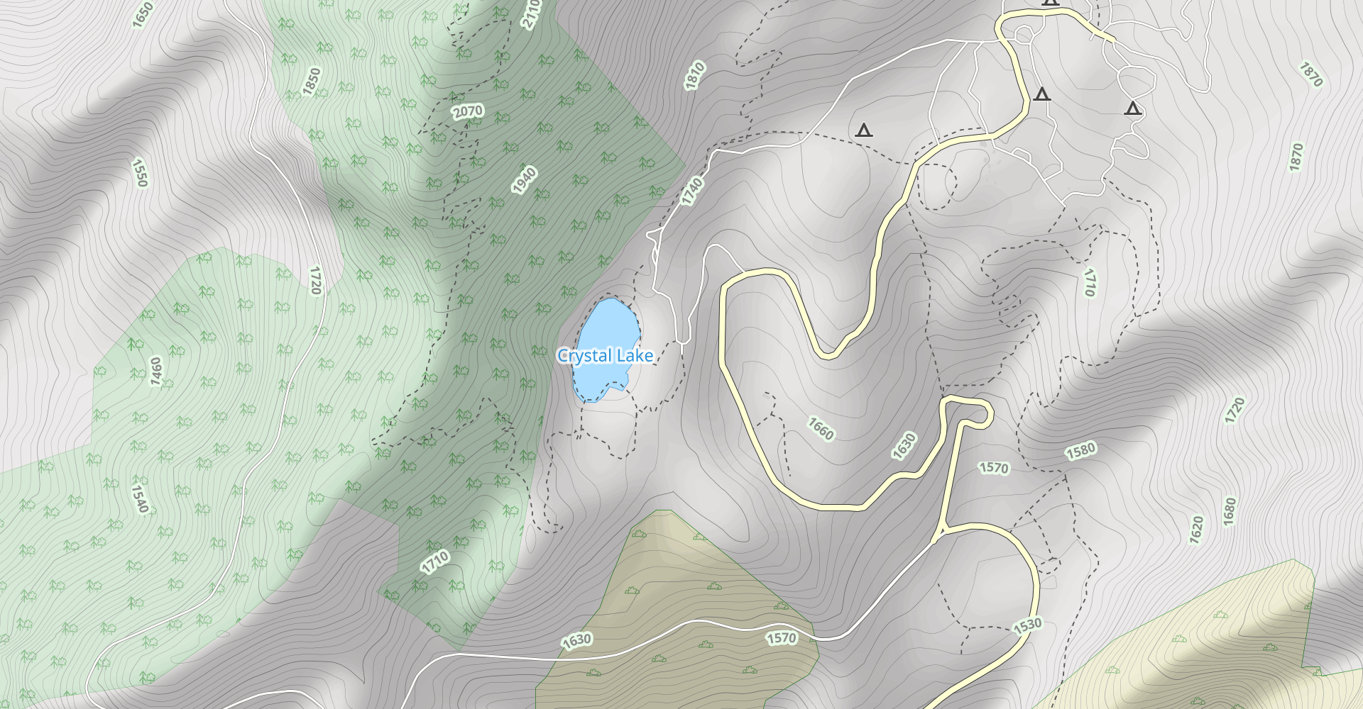 Crystal Lake, Mount Islip, Windy Gap Loop
