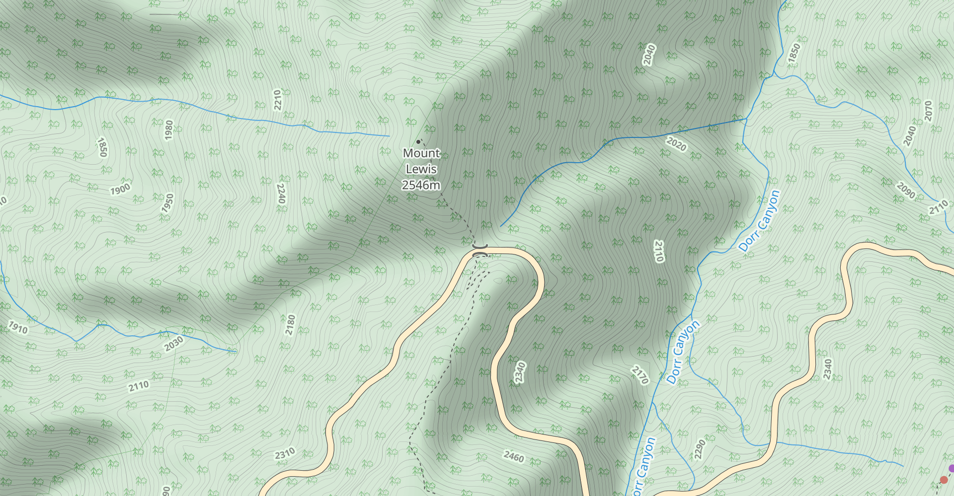 Dawson Saddle to Mt. Lewis
