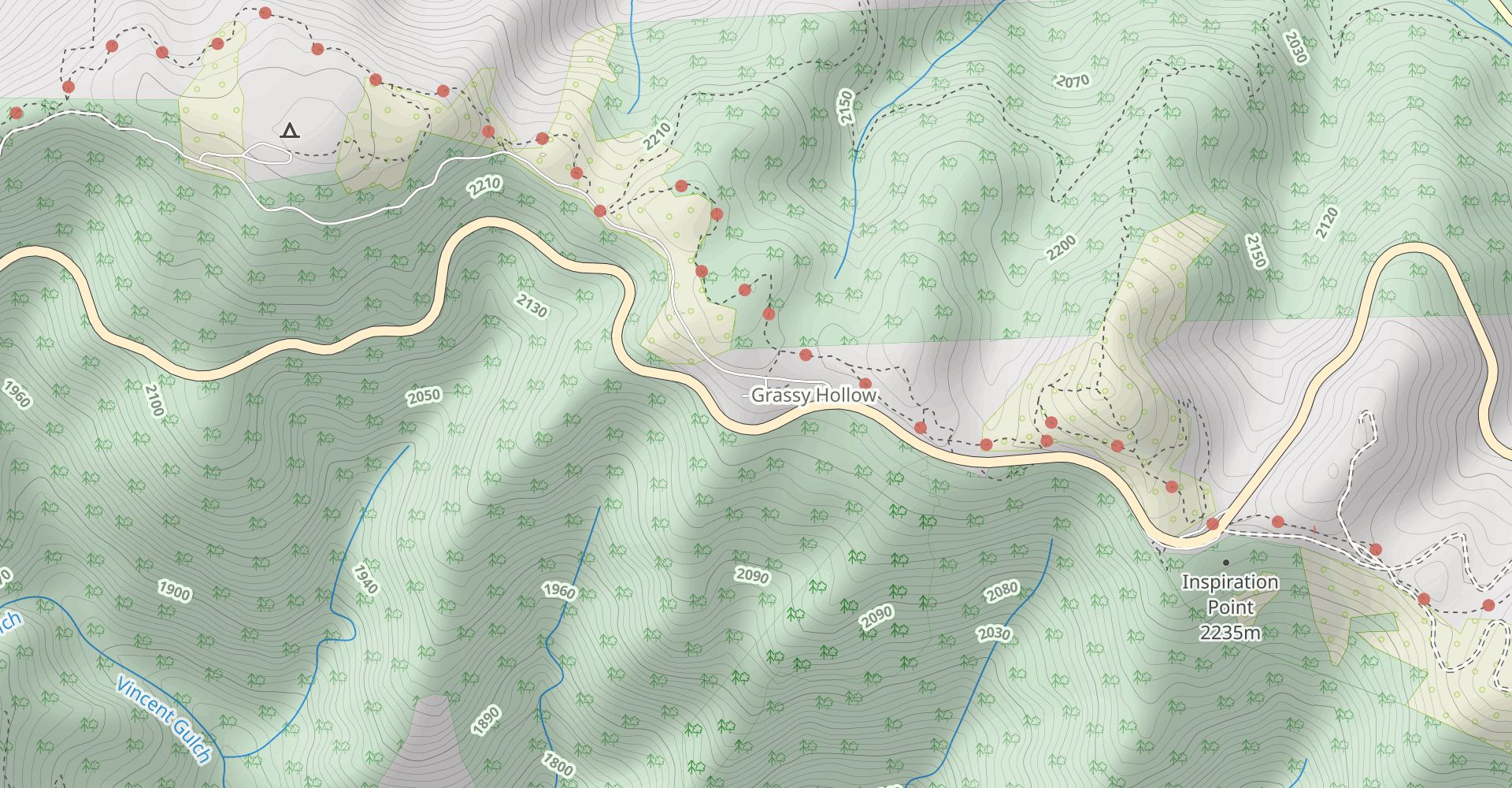 Grassy Hollow to Jackson Flat
