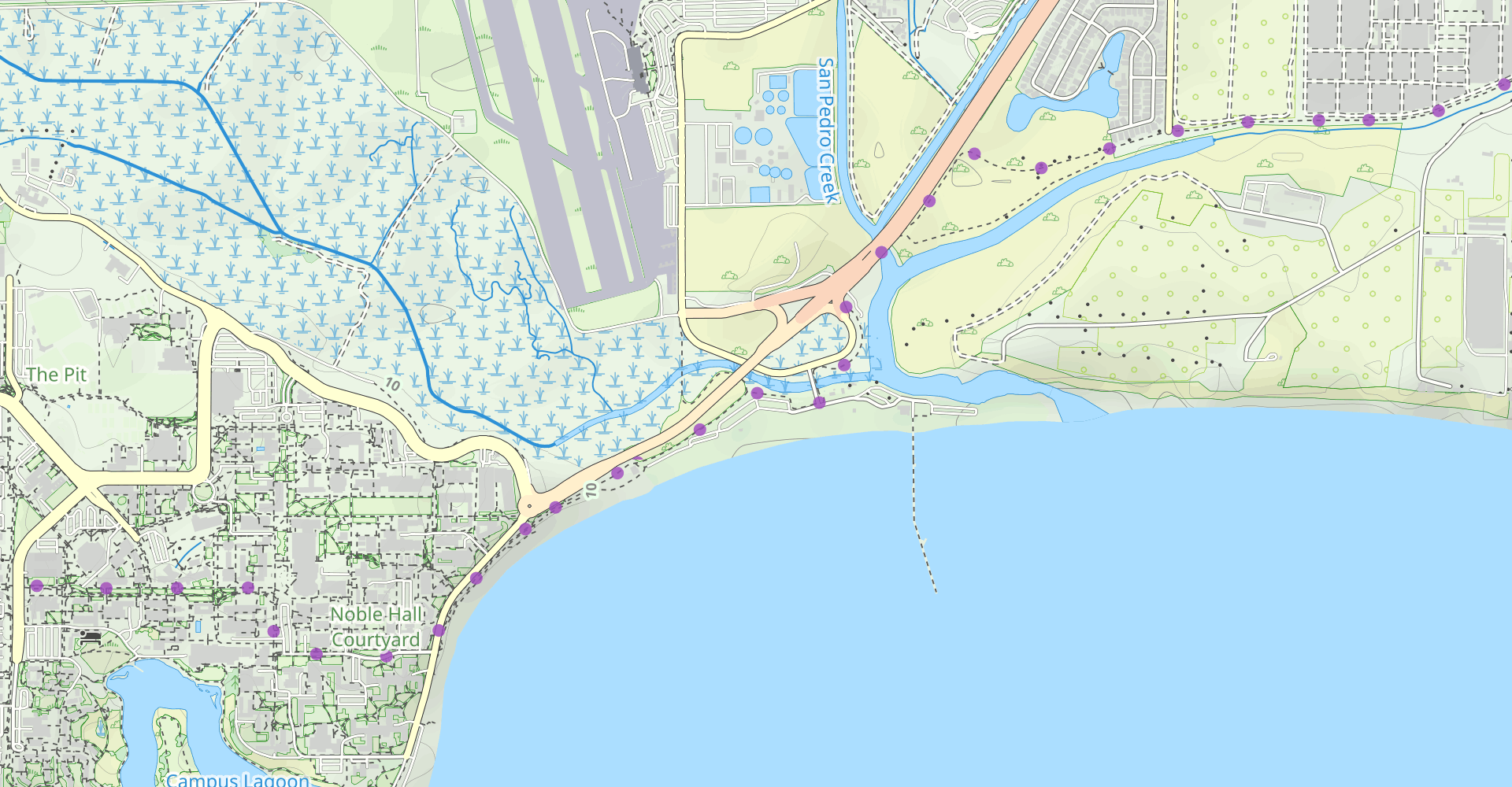 Goleta Beach and the UCSB Lagoon Trail