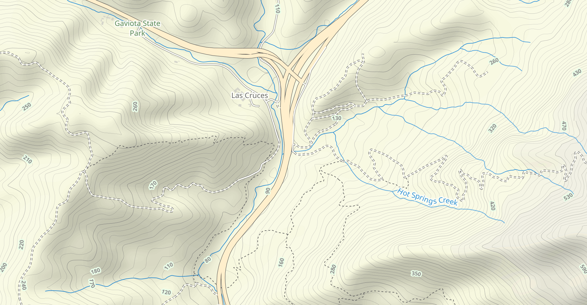 Gaviota Hot Springs and Trespass Trail