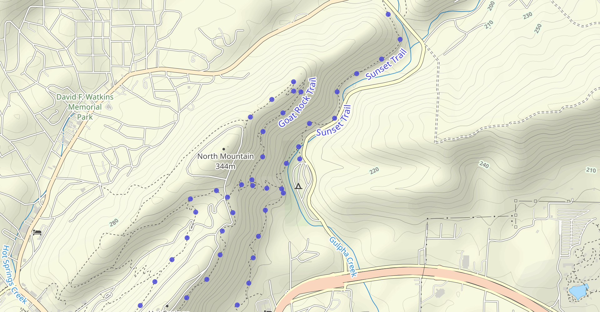 Hot Springs Mountain Trail