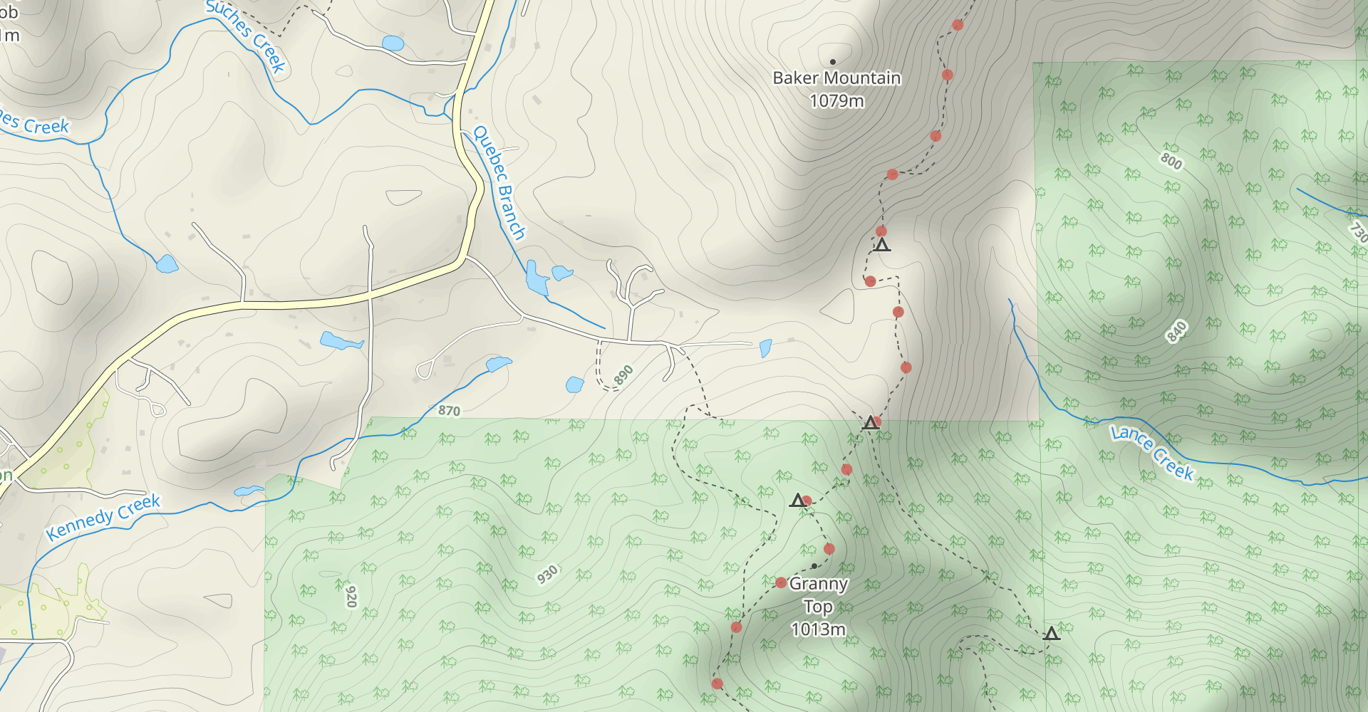 Miller Gap to Preacher's Rock loop