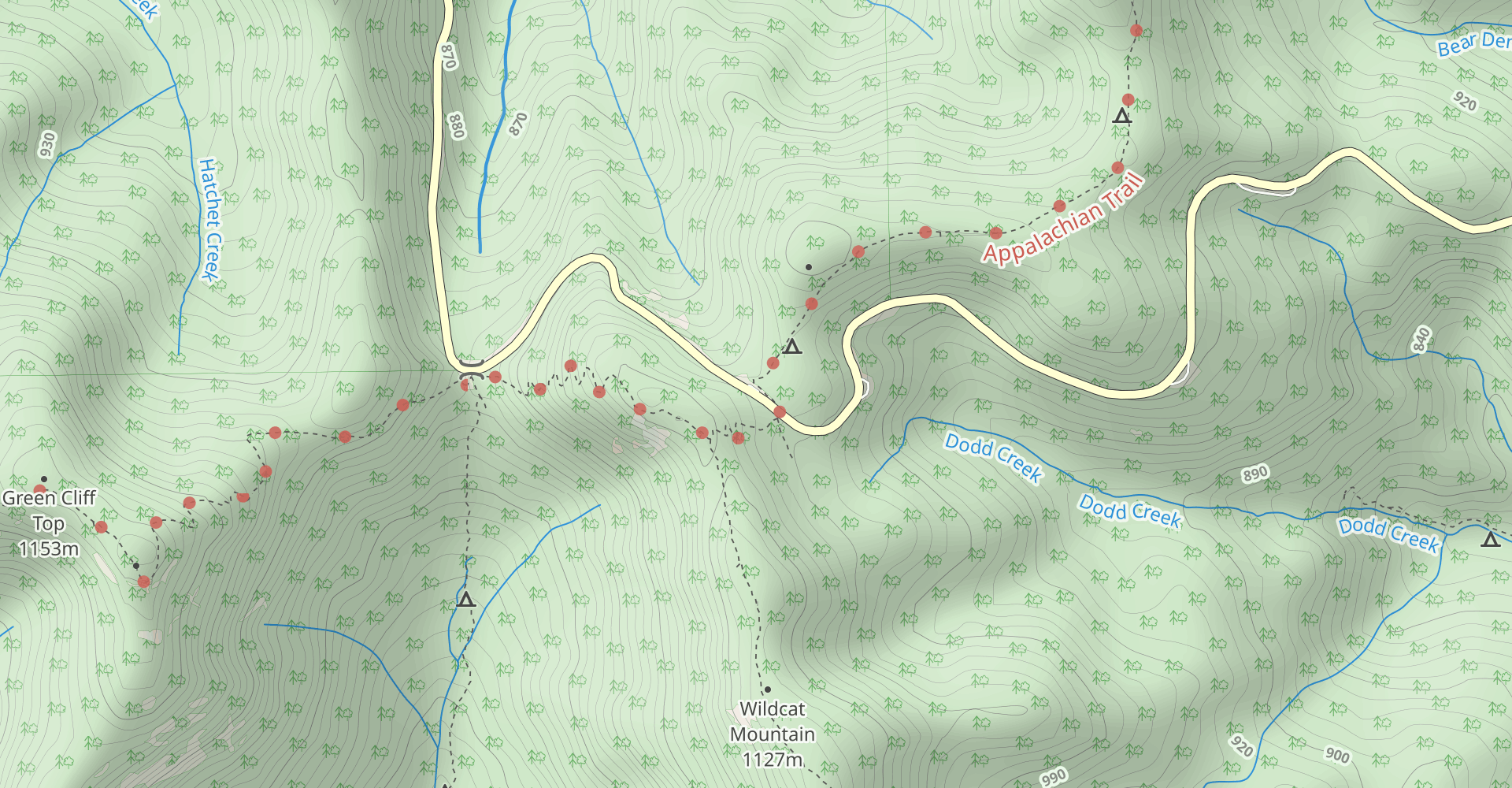 Appalachian Trail: Hogpen Gap to Unicoi Gap