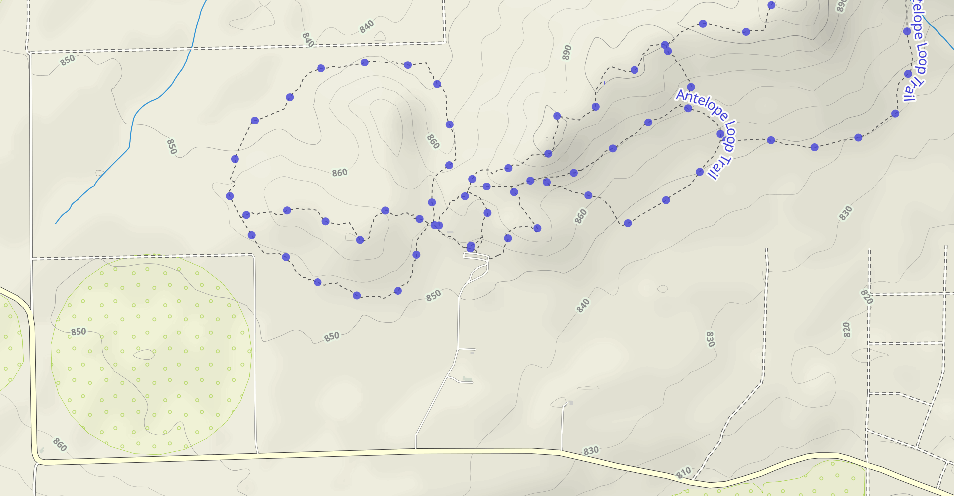 North Loop, Antelope Butte and Lightning Bolt Loop