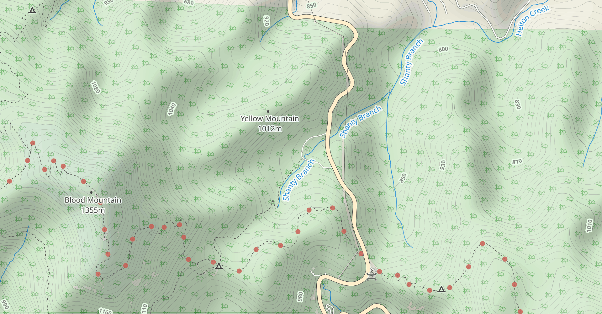 Blood Mountain and Freeman Loop Trail