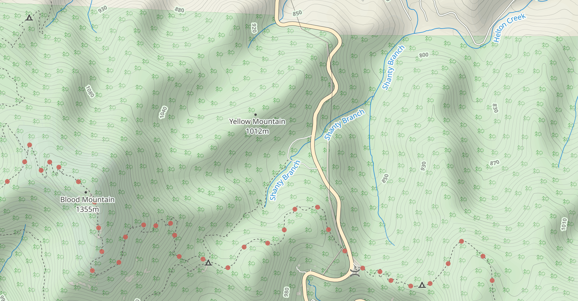 Neels Gap to Slaughter Mountain