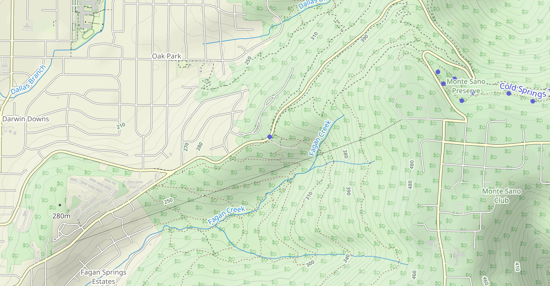 Bluffline to Alms House Loop