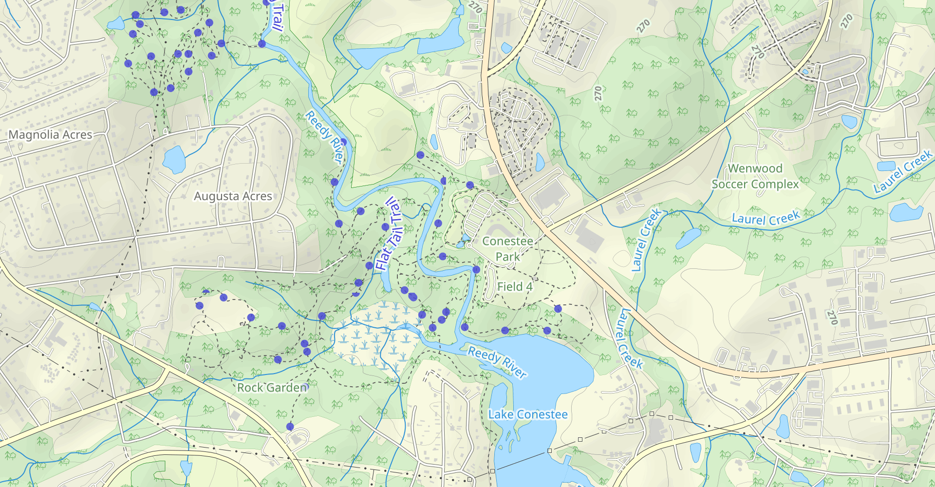 Raccoon Run to Chickadee Link Loop