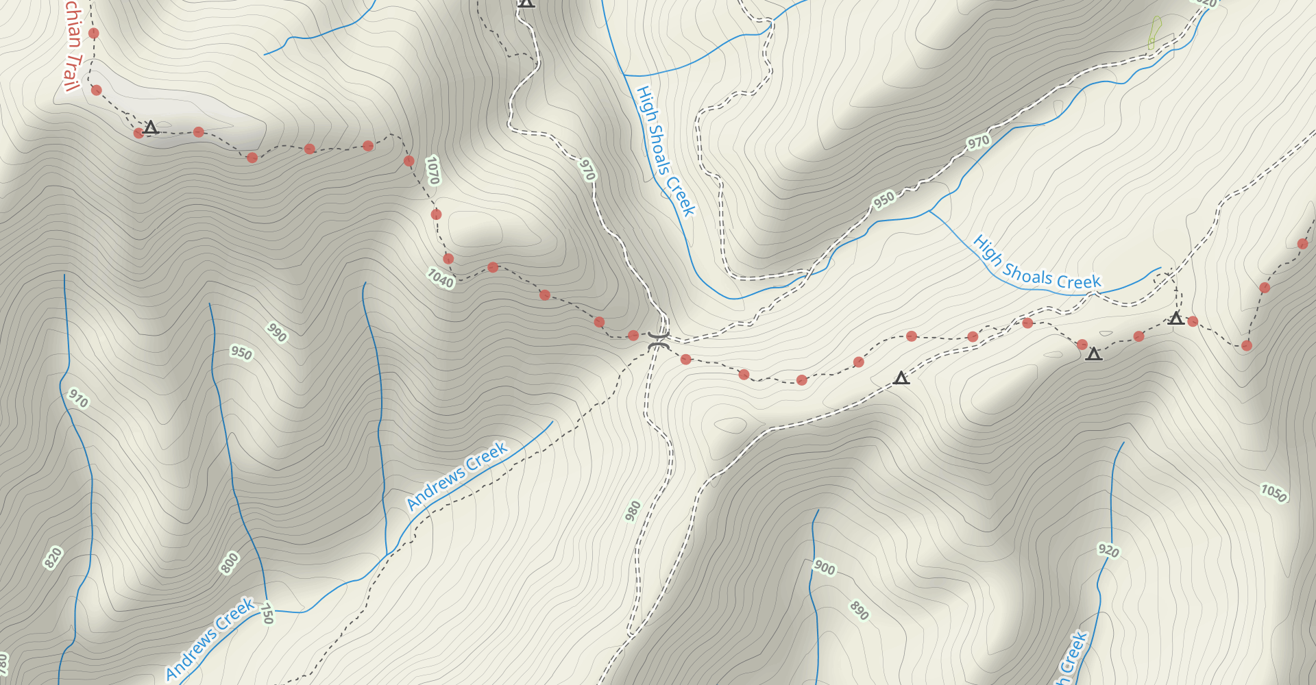 Indian Gap to Tray Mountain via Appalachian Trail