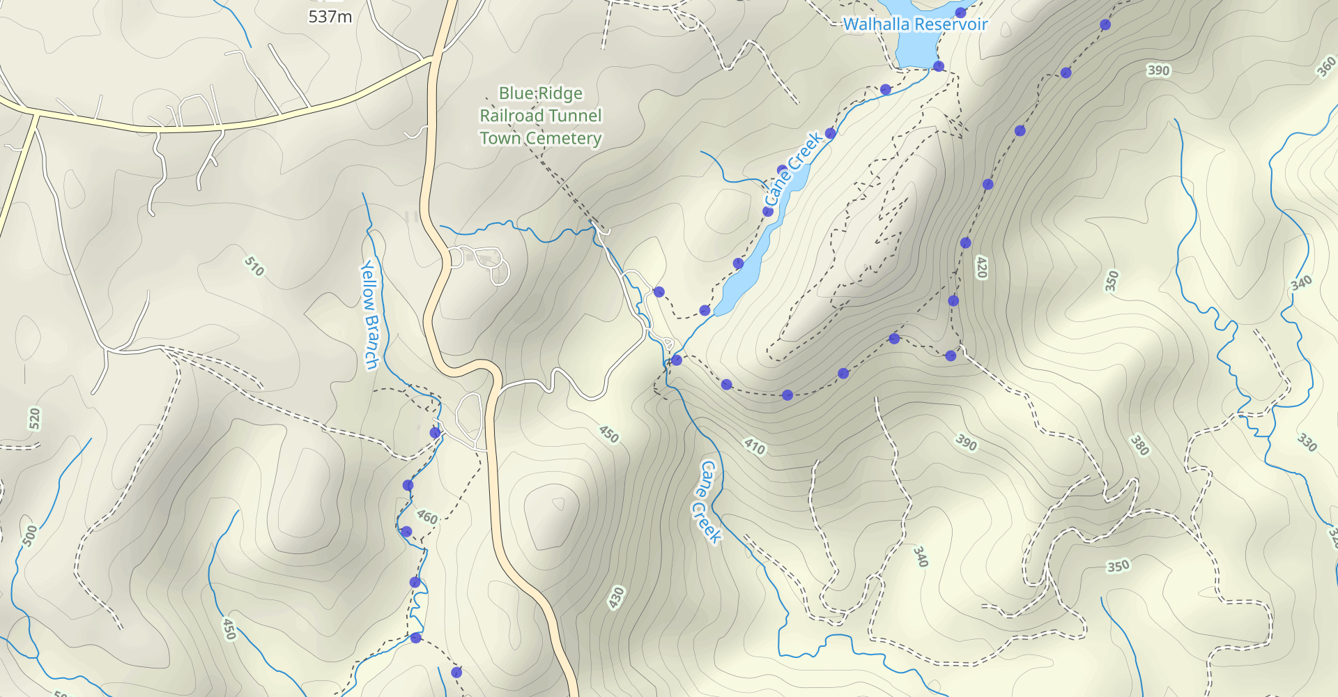 Blue Ridge Railroad Historical Trail
