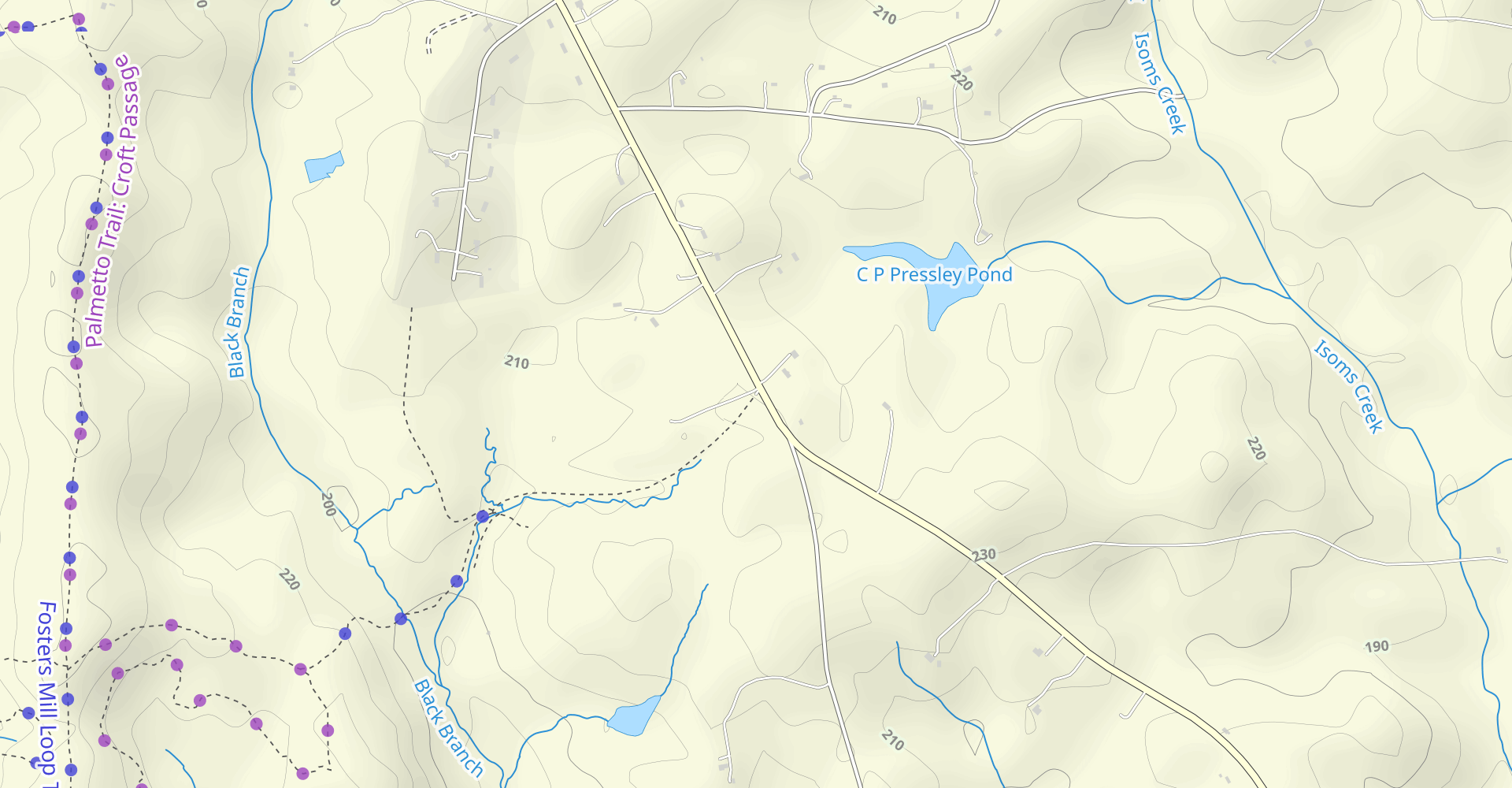 Upper Rocky Ridge Trail Via Whitestone Springs Trail