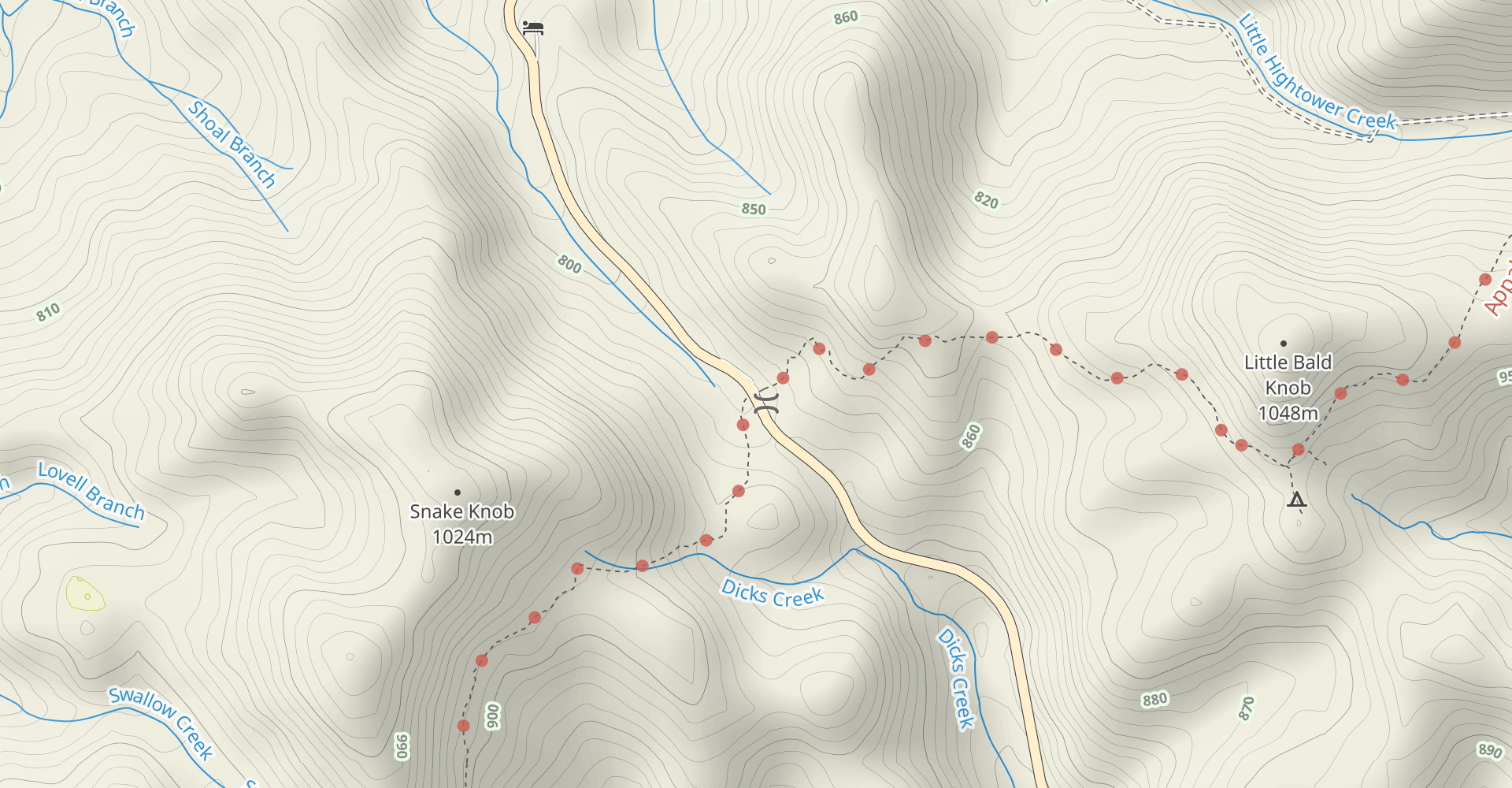 Appalachian Trail: Dicks Creek Gap to Bly Gap