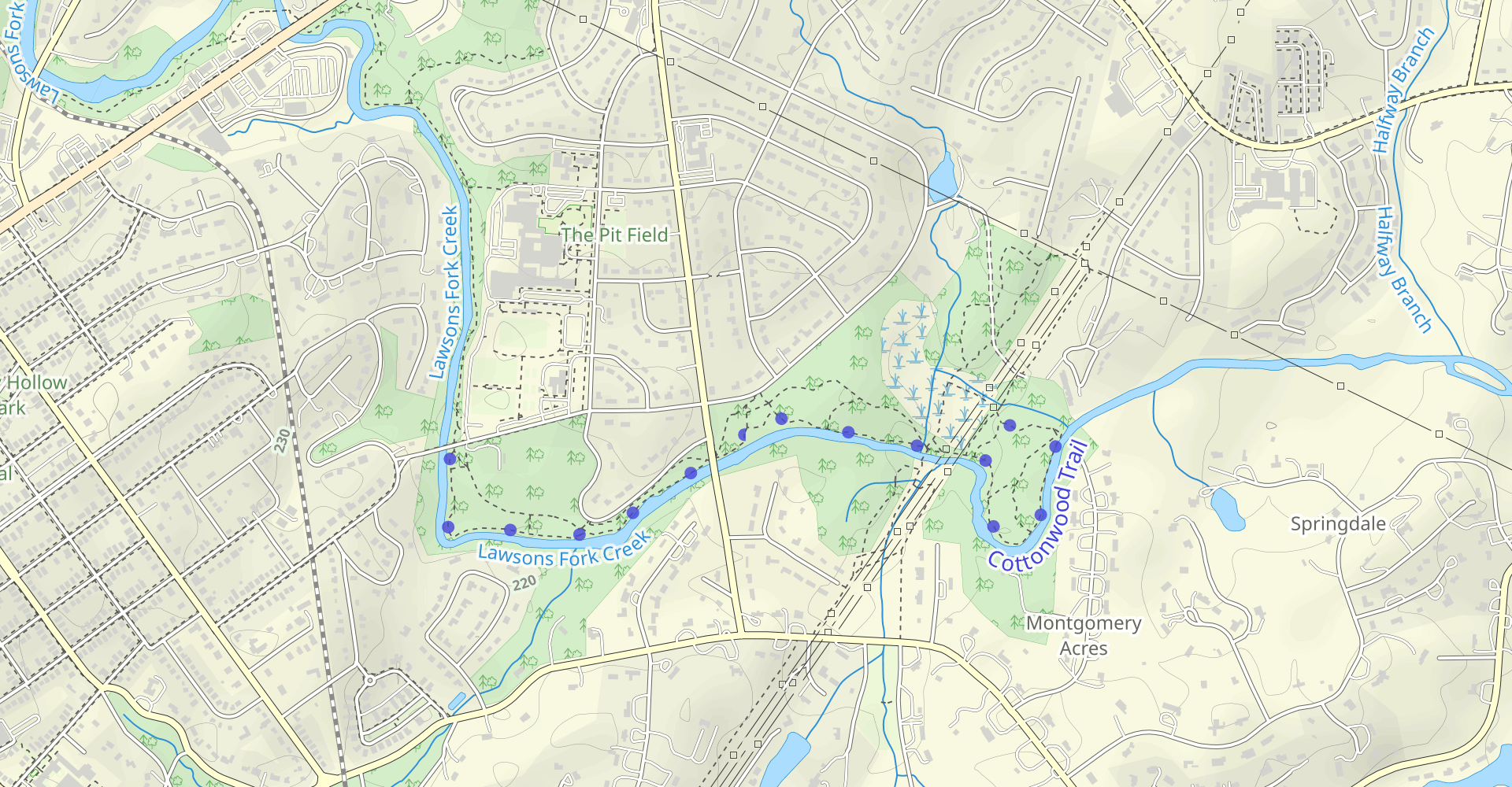 Cottonwood, Beaverdam and Wetlands Trail