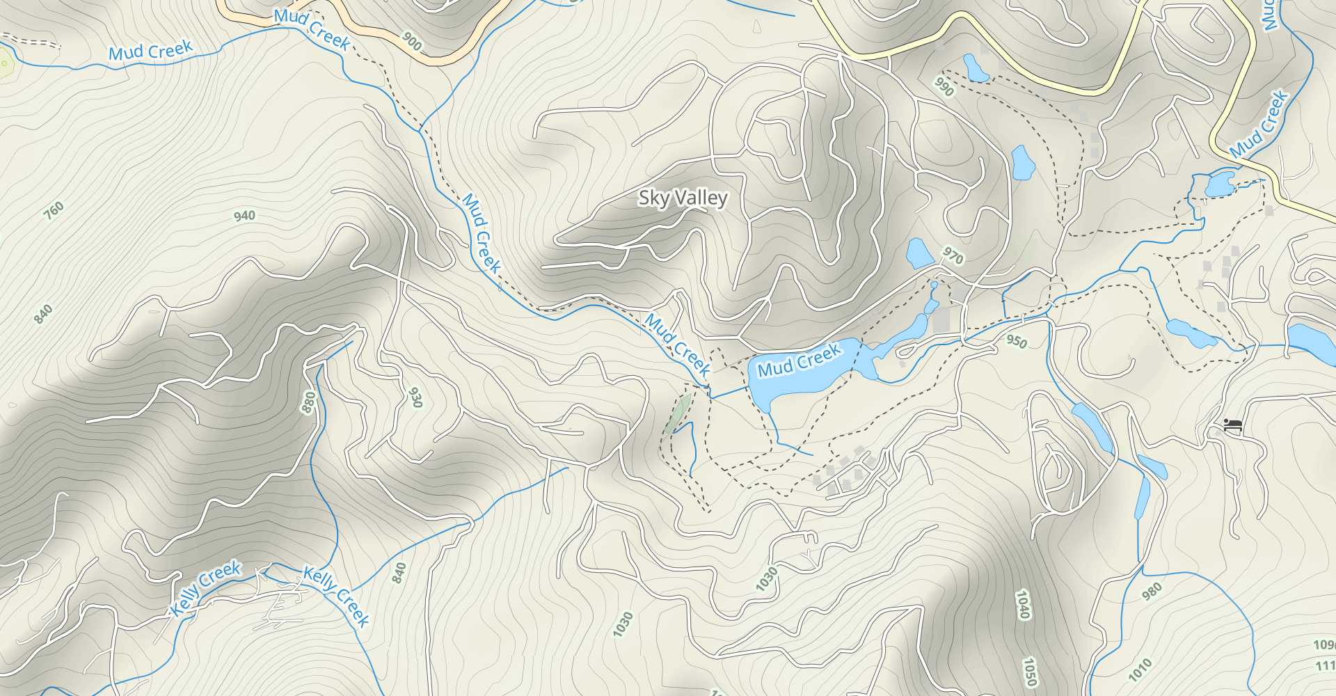 Mud Creek Trail to Estatoah Falls