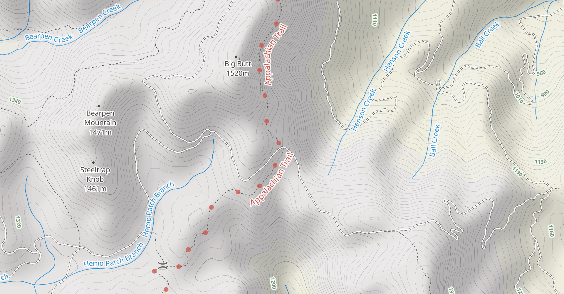Mooney Gap to Albert Mountain Firetower