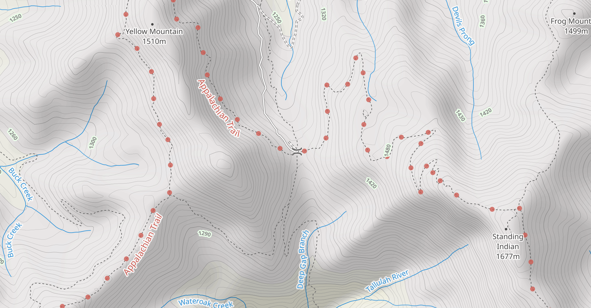 Standing Indian Mountain via Deep Gap
