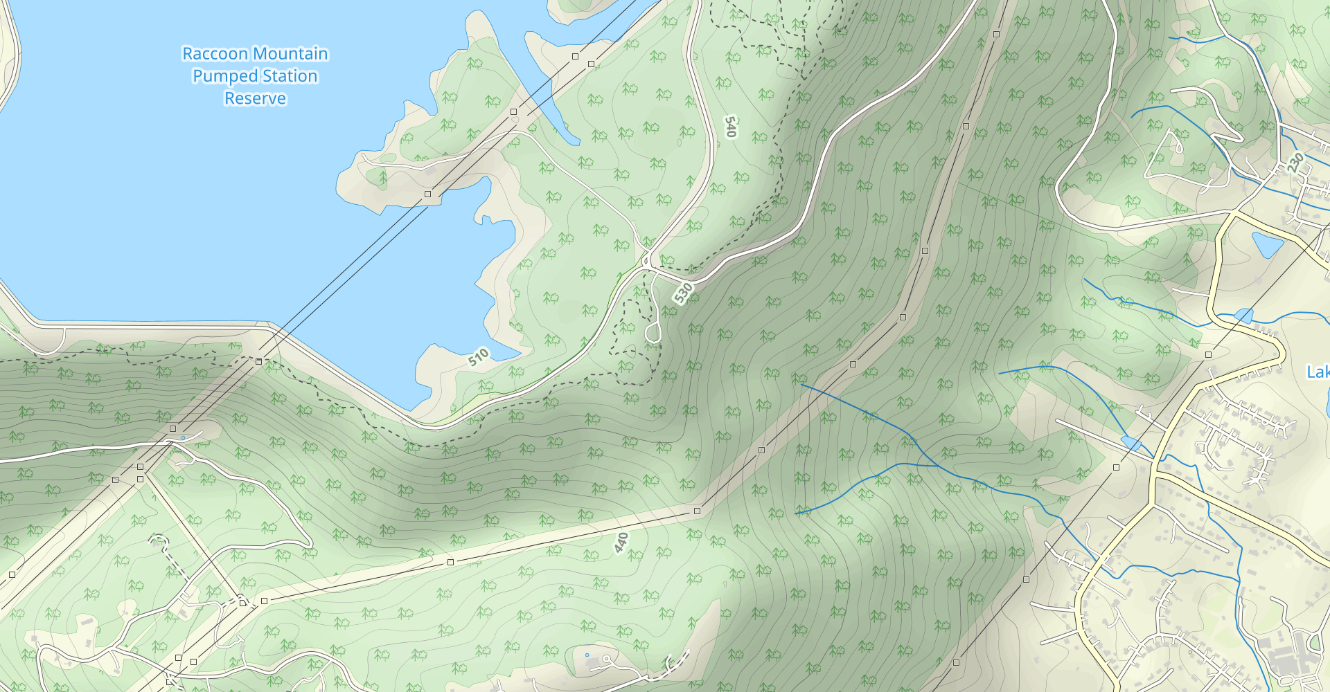 Raccoon Mountain Reservoir Loop
