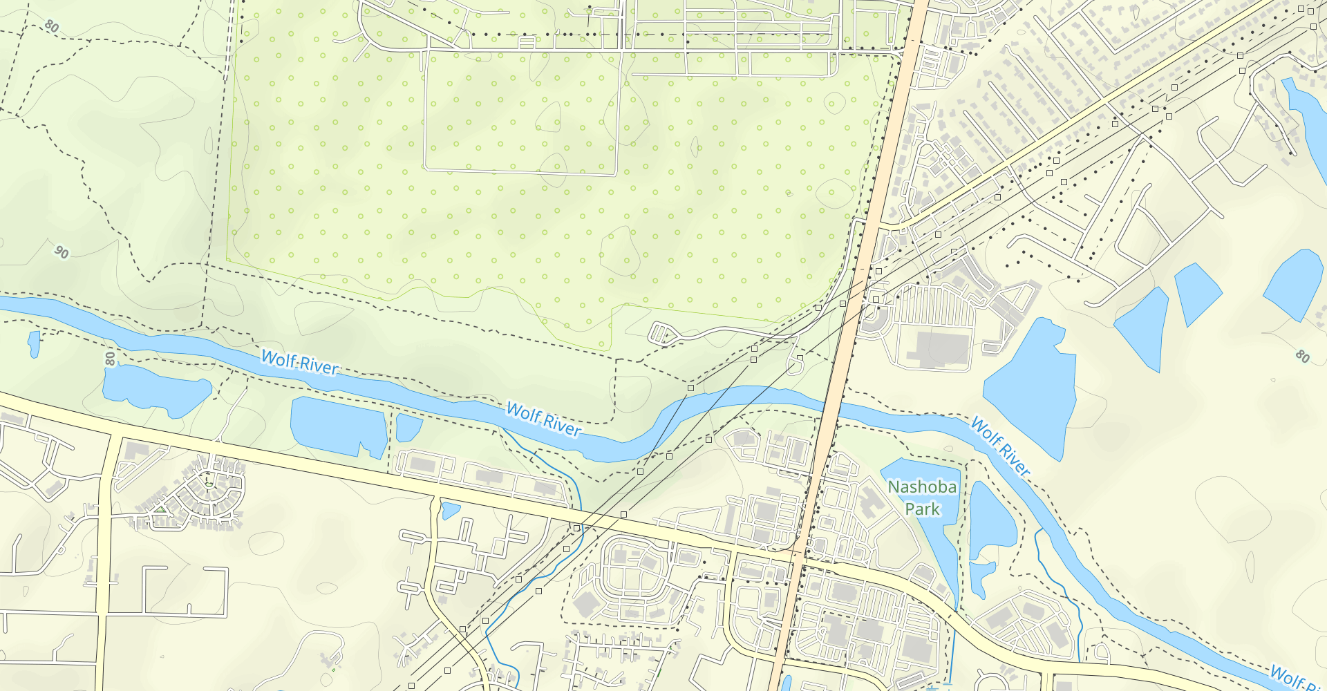Wolf River Blue and Yellow Trail Extended Loop