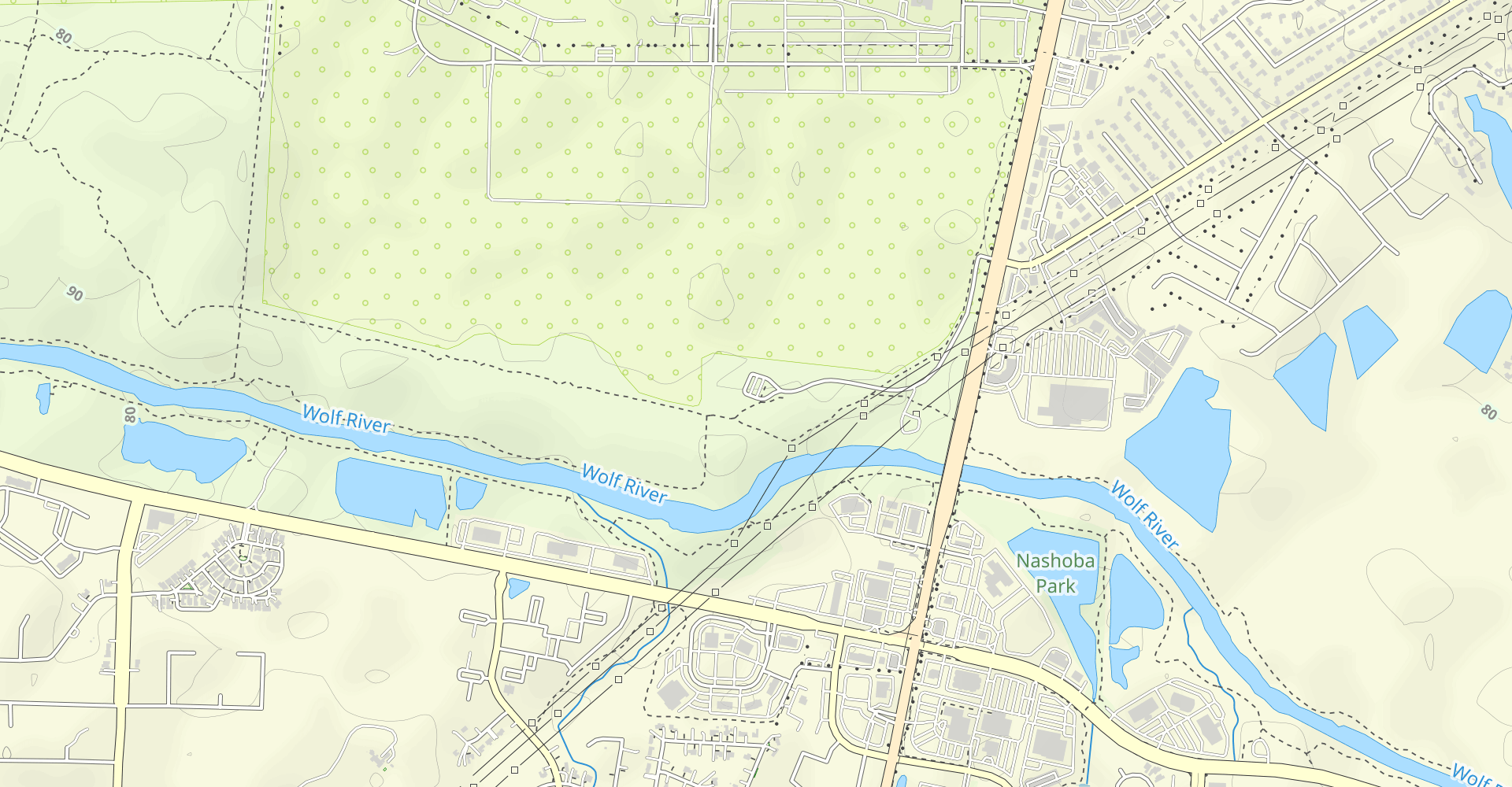 Wolf River Blue and Yellow Trail Loop