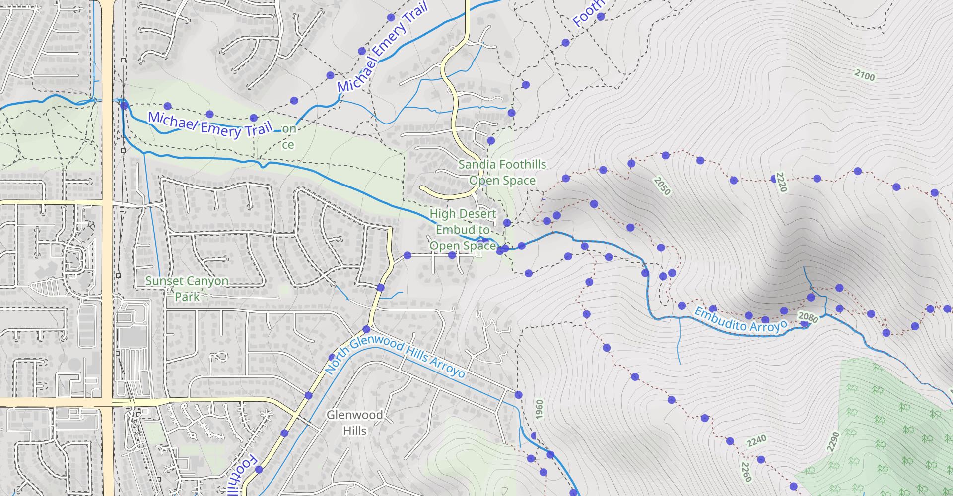 Embudito Canyon Loop