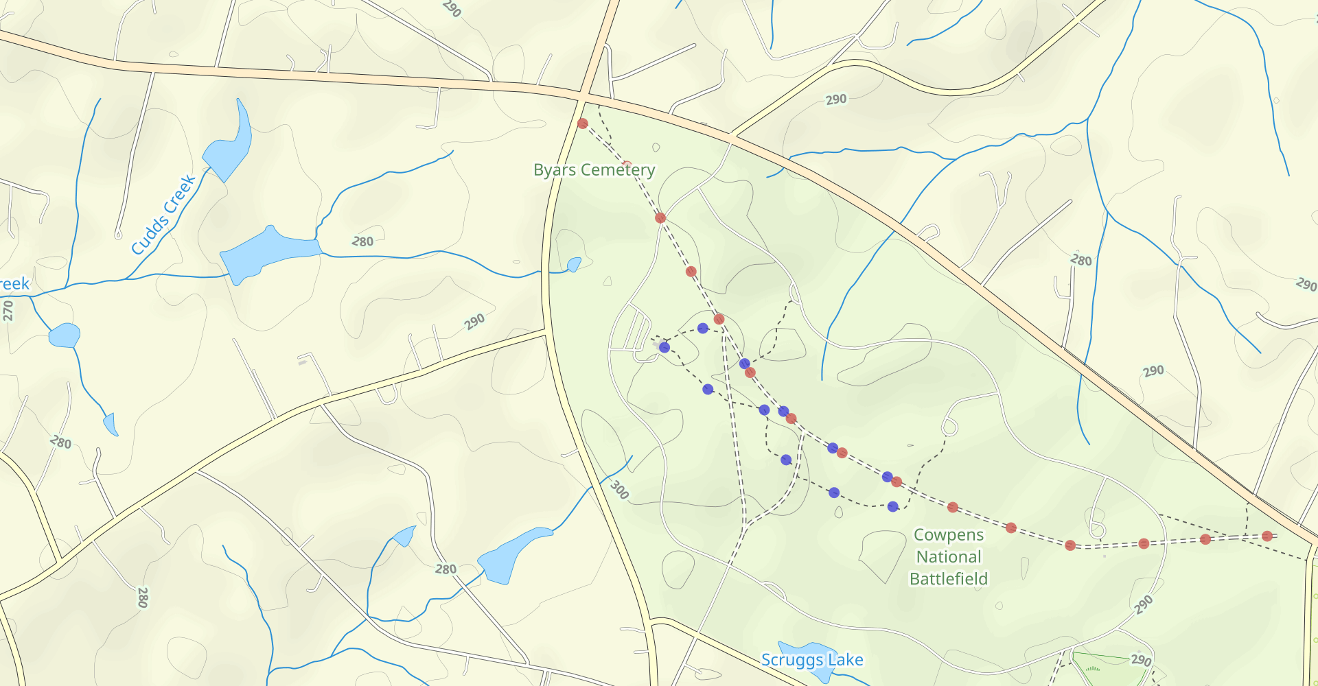 Cowpens Battlefield Loop