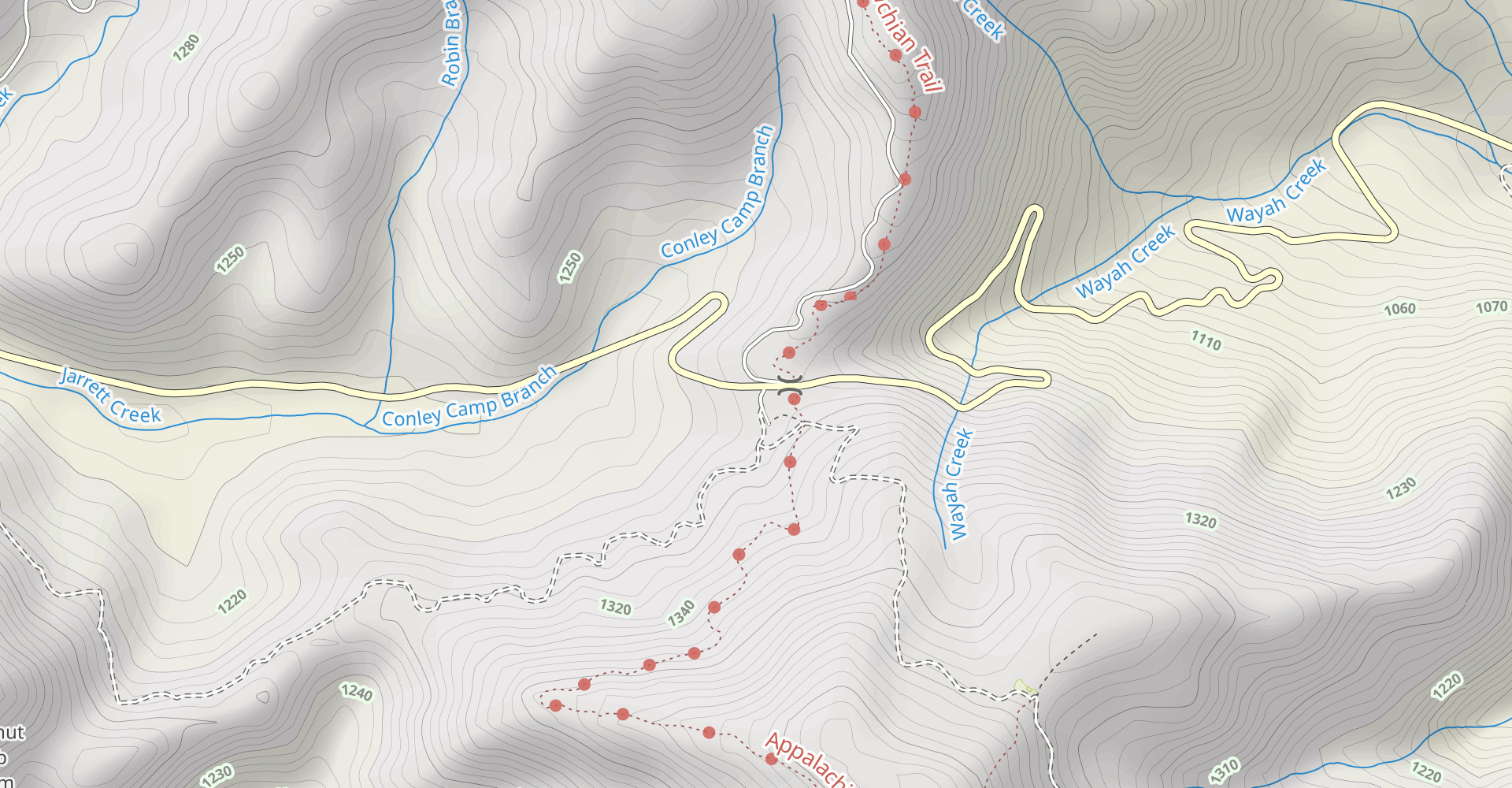 Wayah Gap to Murphy Road