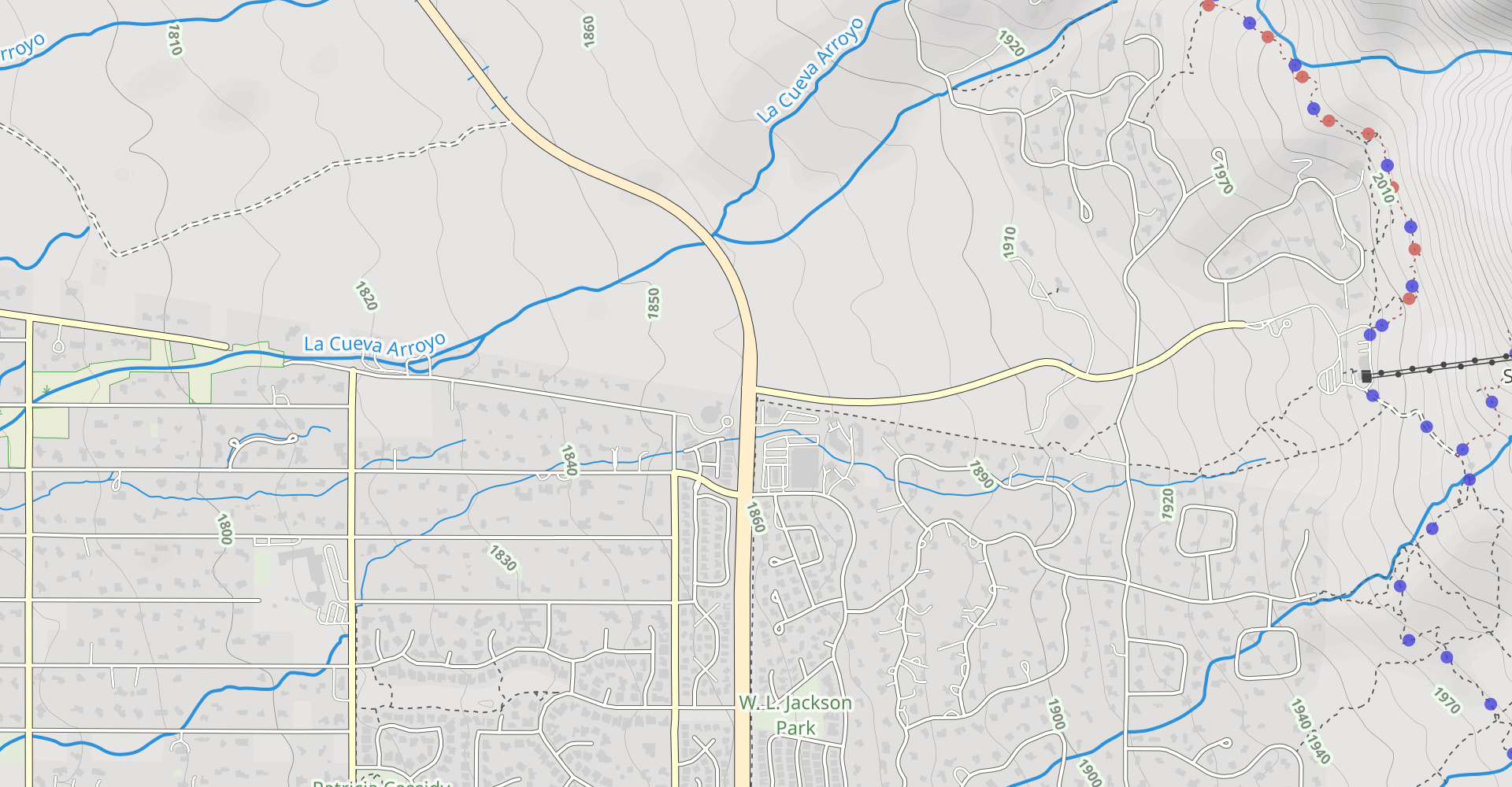 Tramway Boulevard Trail: North to South