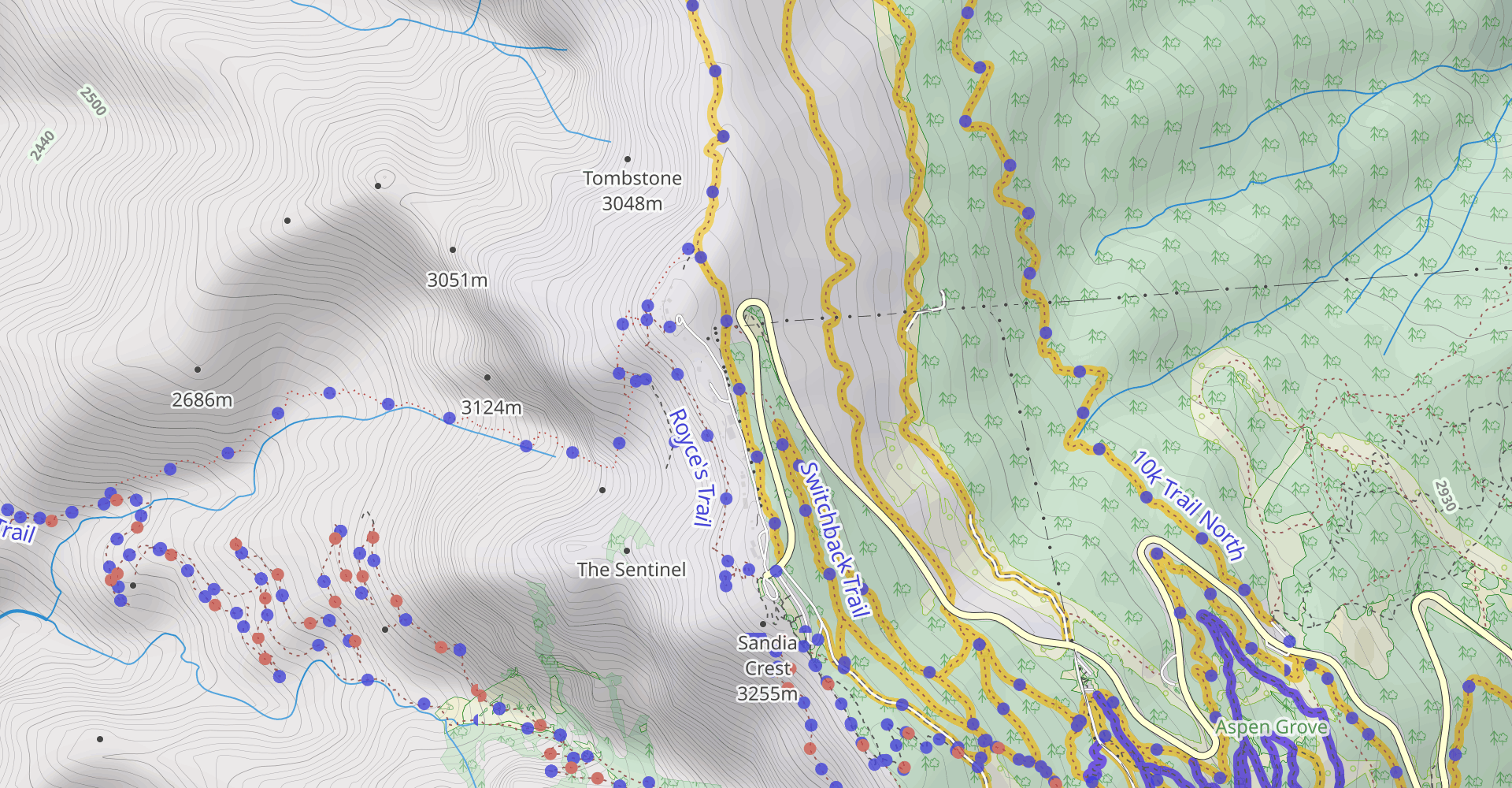 La Luz and Crest Spur Loop