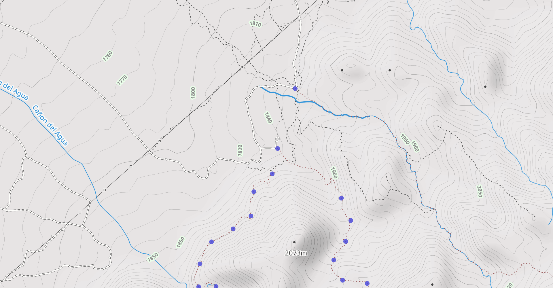 Piedra Lisa Trail and Del Agua Trail Loop