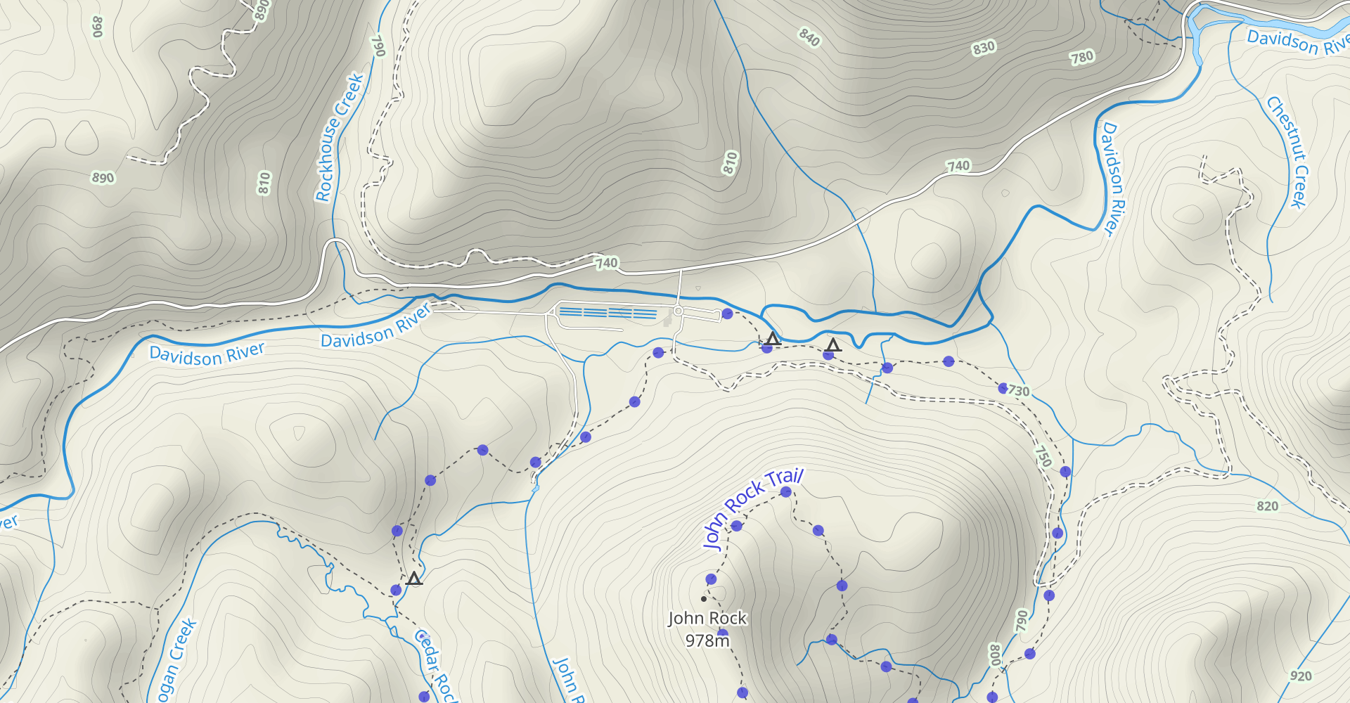 Butter Gap to Cat Gap Trail