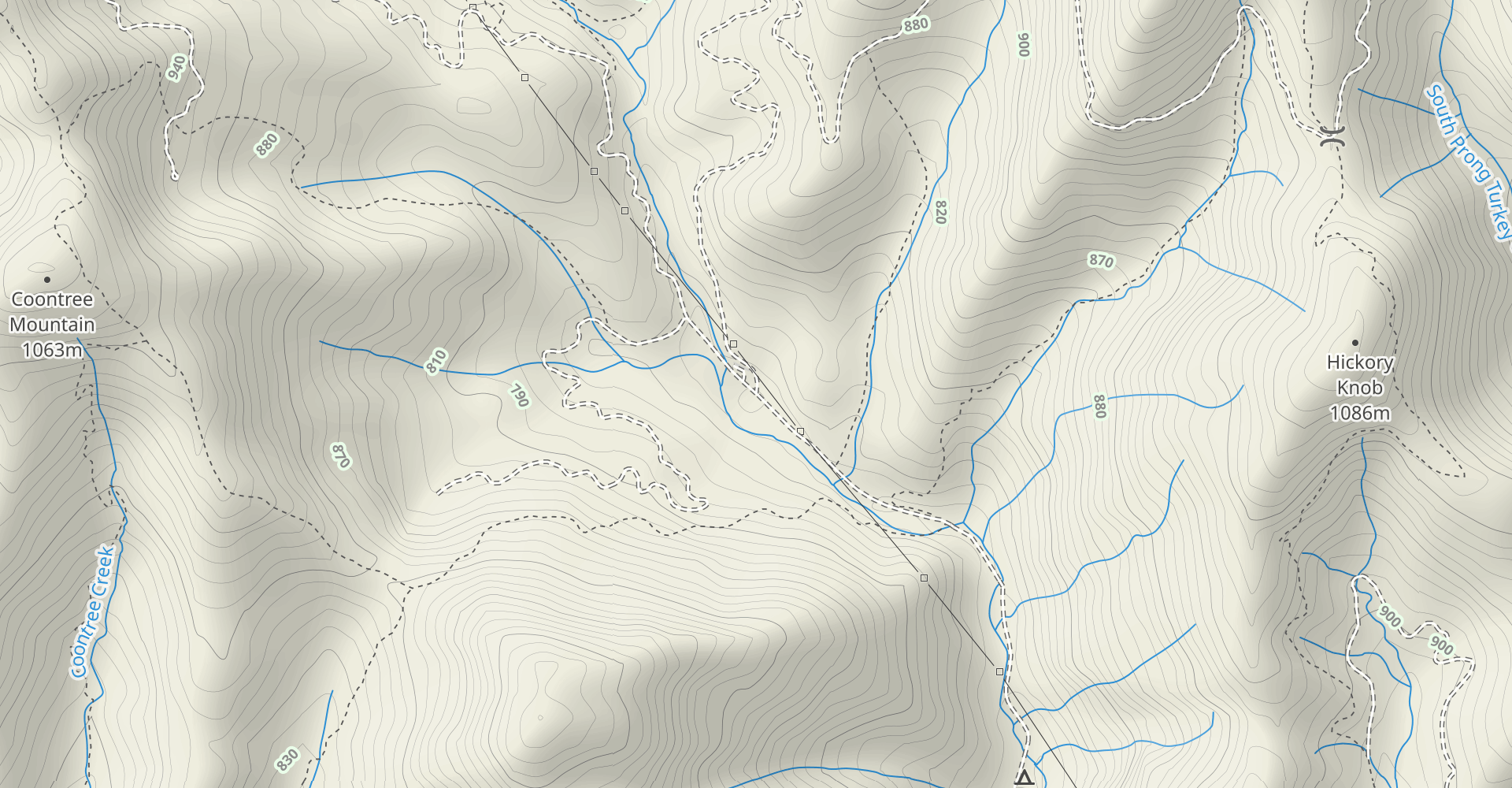 Avery Creek Trail and Buckwheat Knob Trail