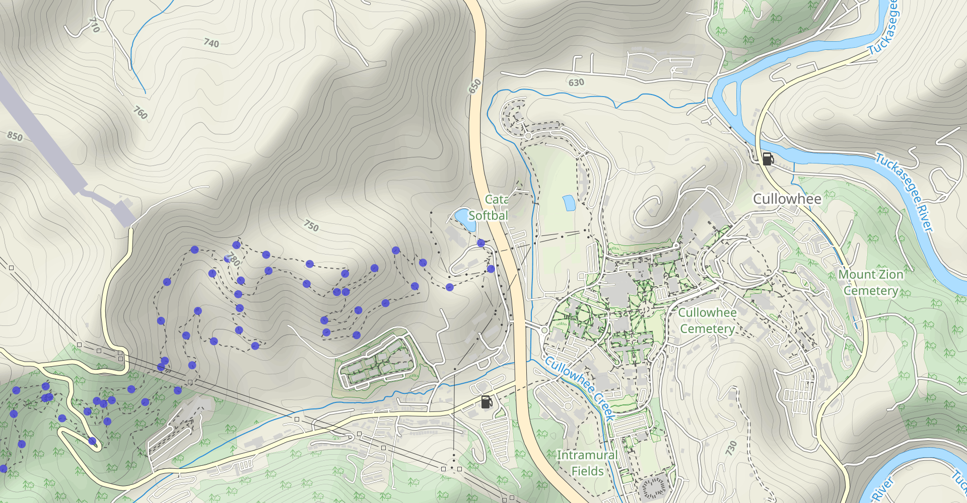 Cullowhee Connector (Yellow Blazes)