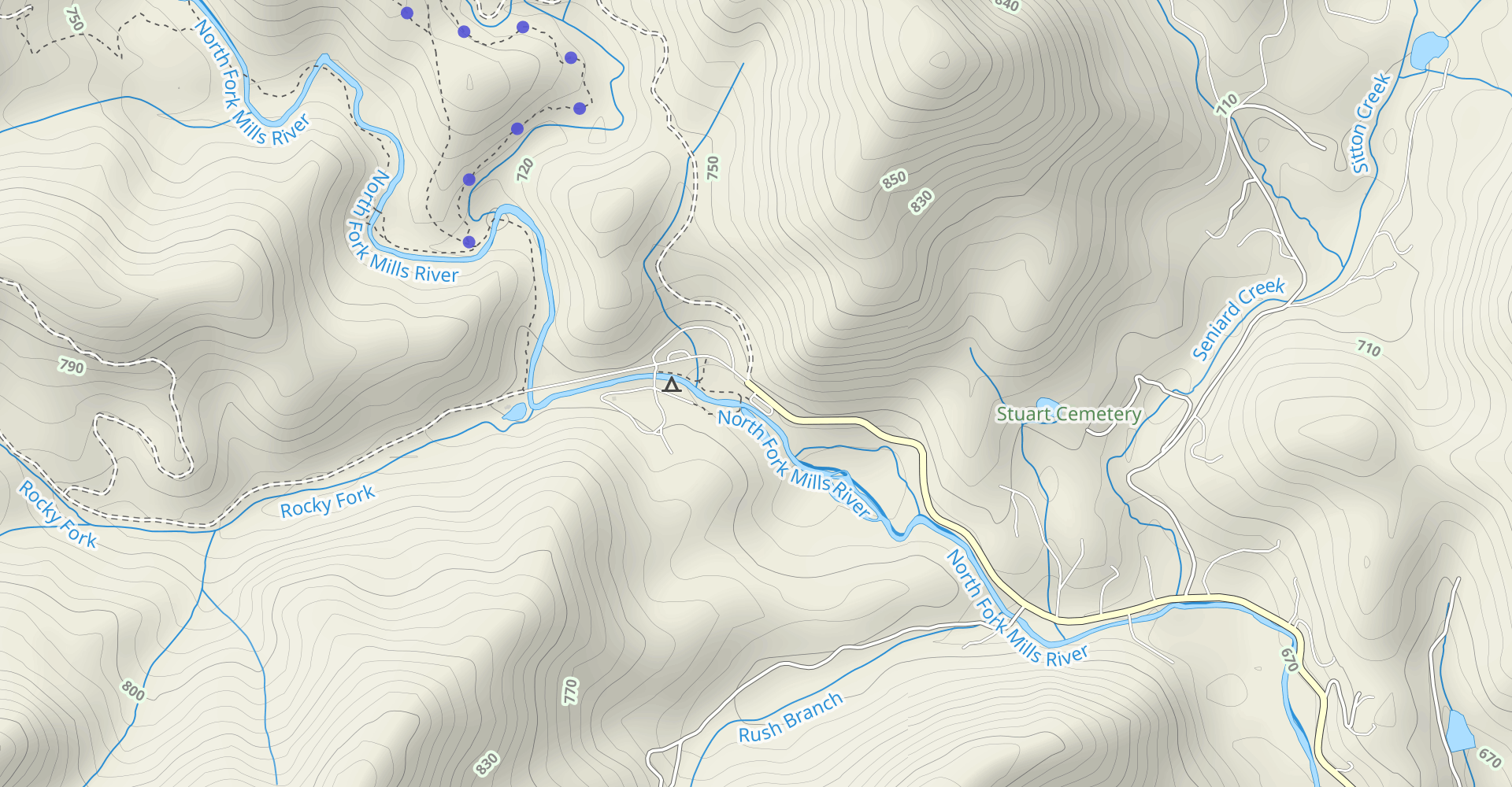Yellow Gap Road and Laurel Ridge Road