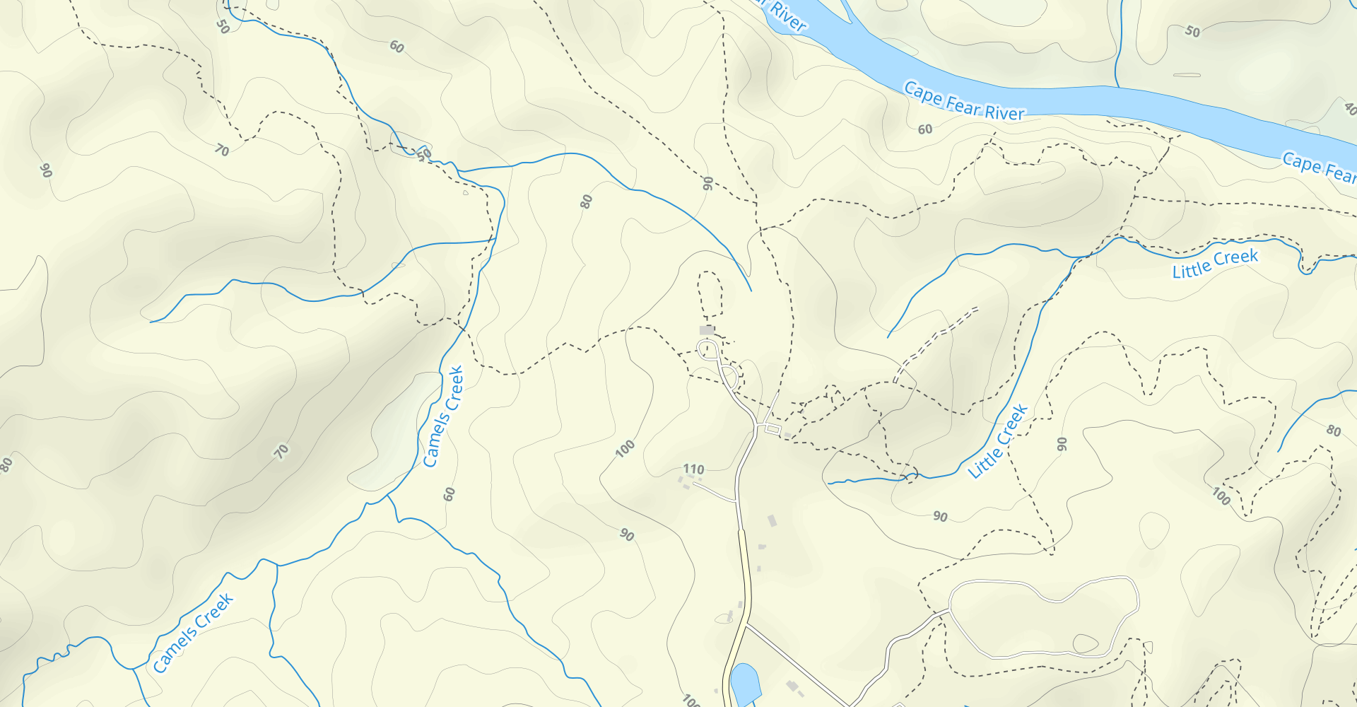 Campbell Creek and Lanier Falls Loop Trail