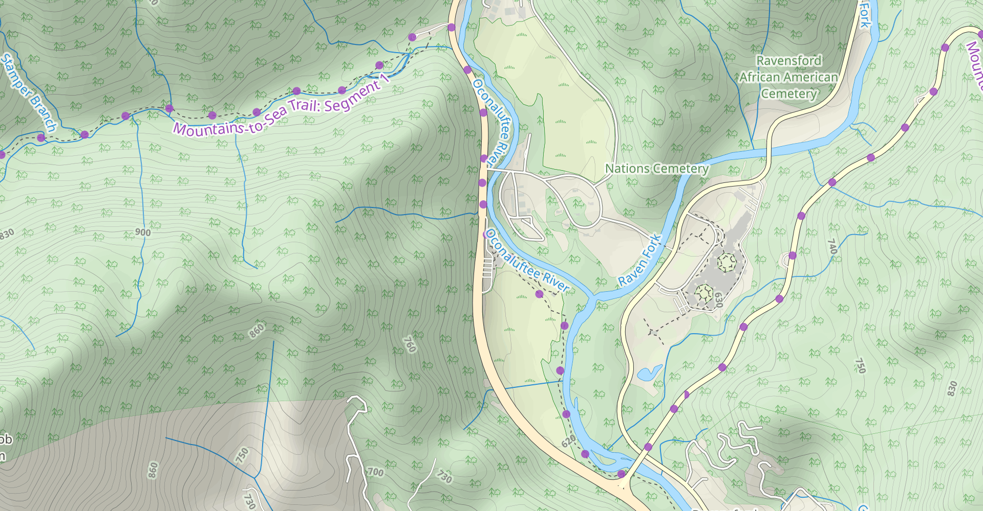 Oconaluftee River Trail