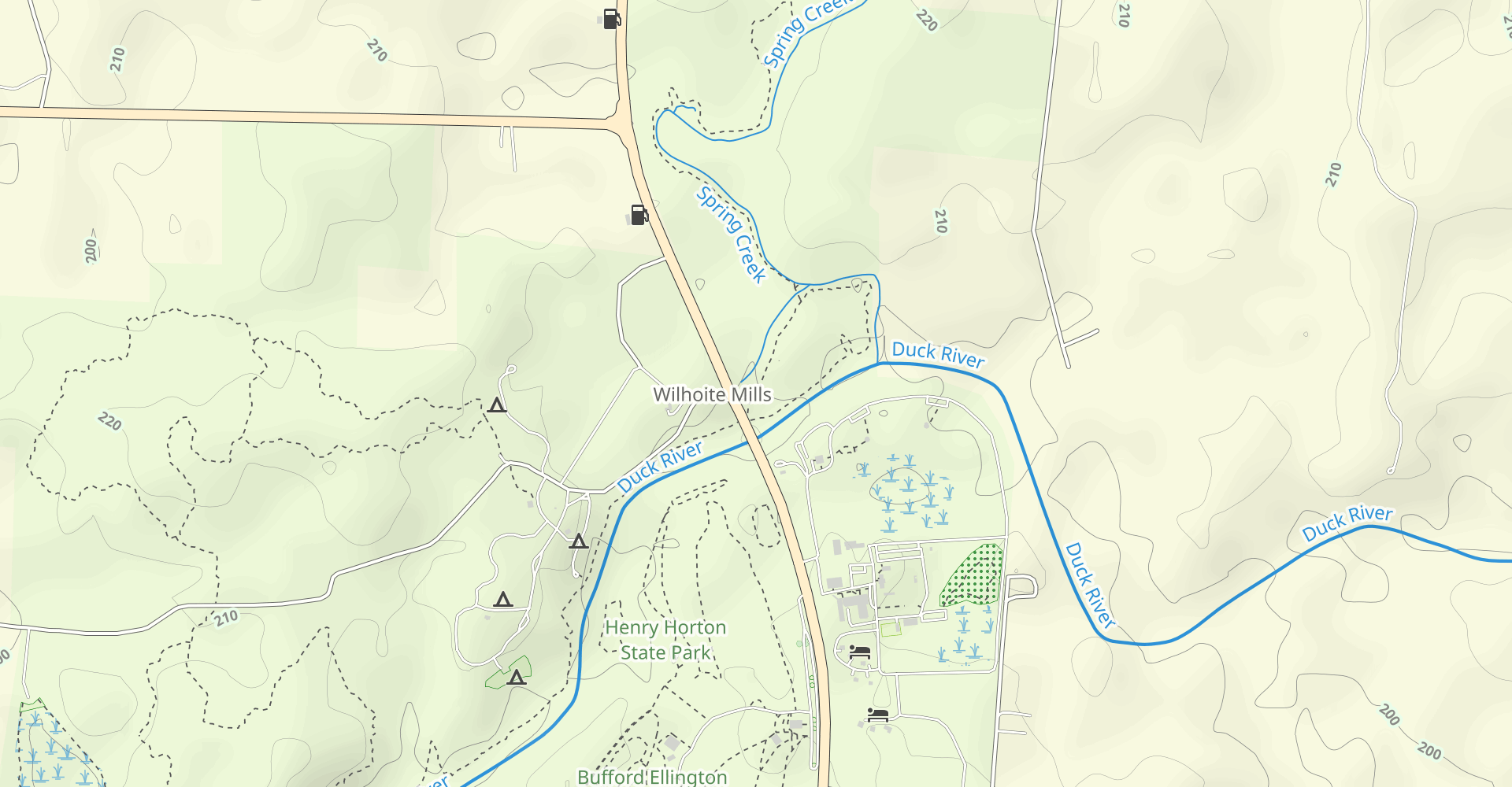 Wilhoite Mill, River Trail, Wetlands Trail and Hickory Ridge Outer Trail
