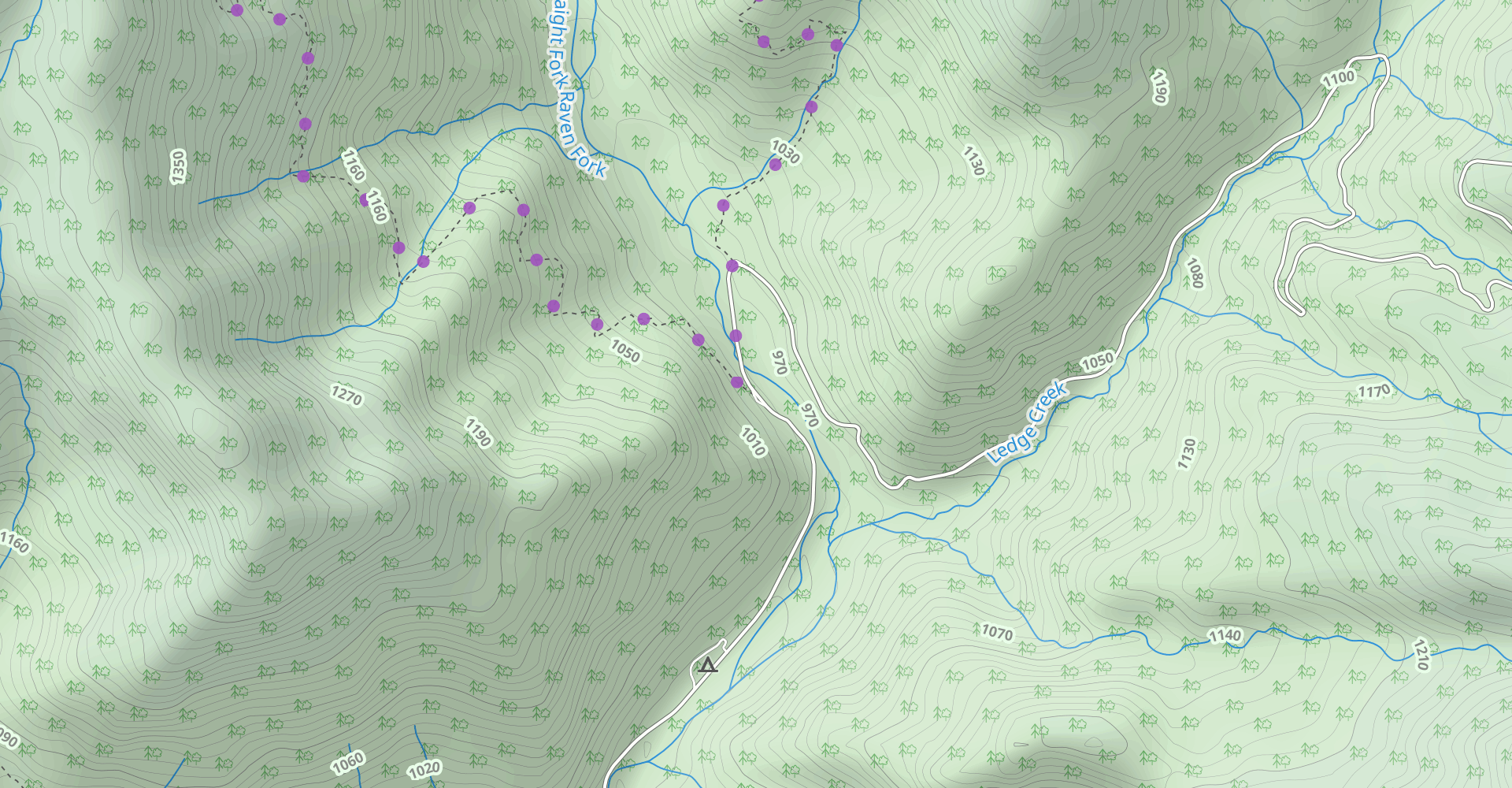 Beech Gap Trail to McGee Springs