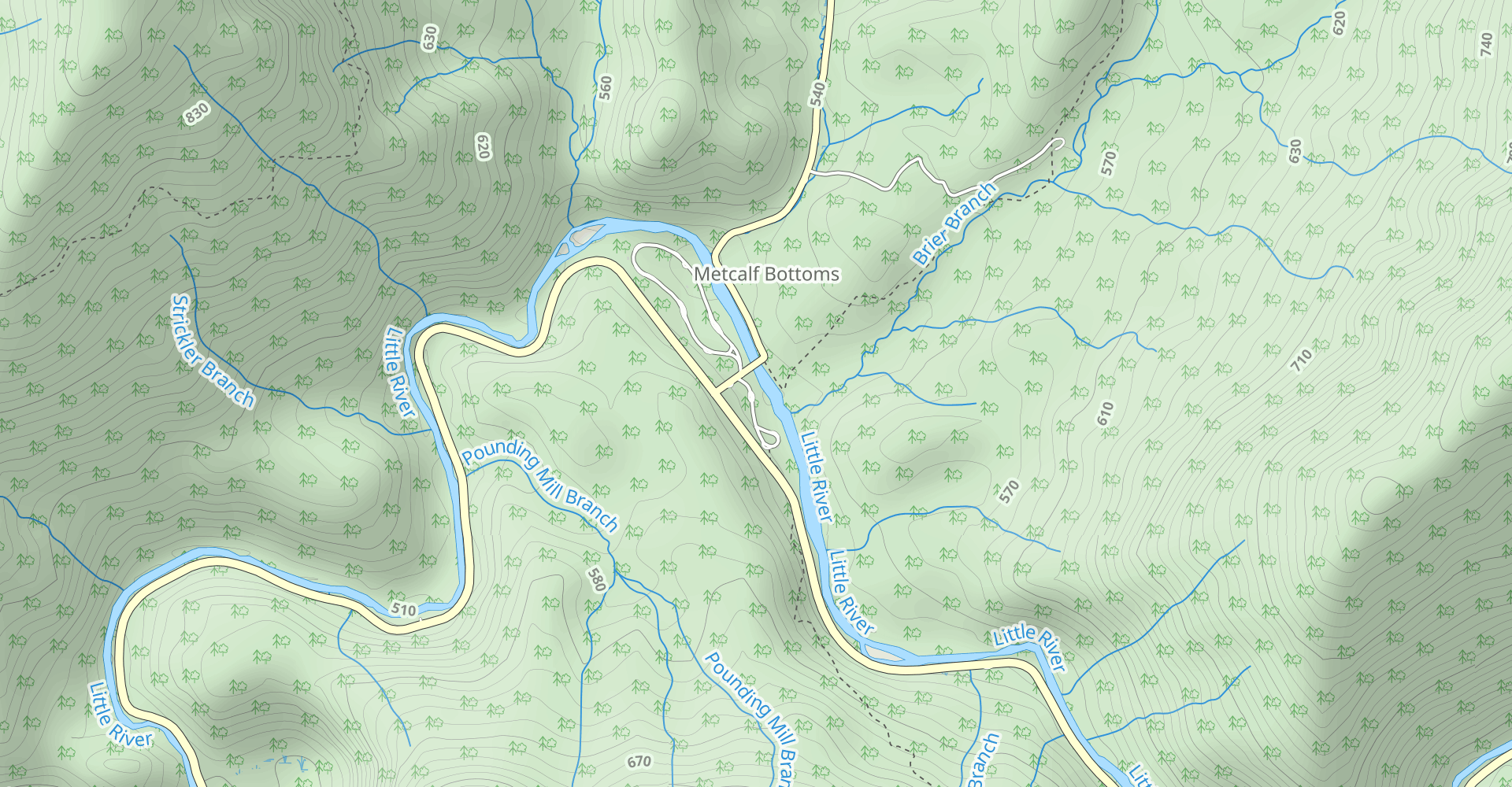 Walker Sisters Home via Little Brier Gap Trail