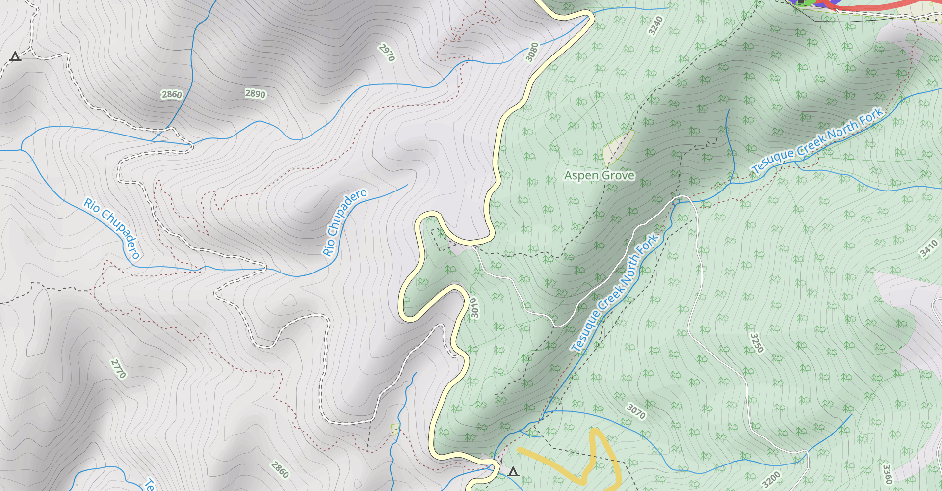 Tesuque Peak via Aspen Vista Trail FR 102