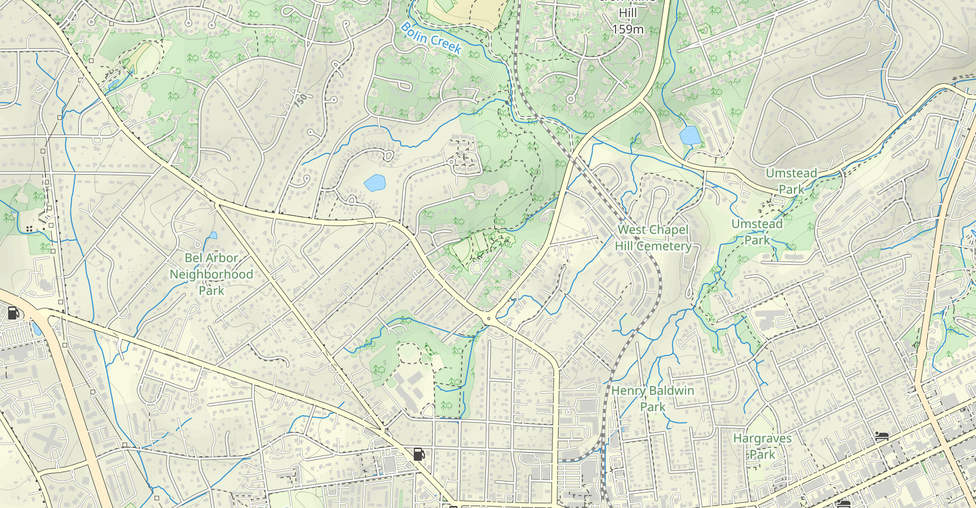 Wilson Park to Carolina North Forest Via Owasa Corridor Loop