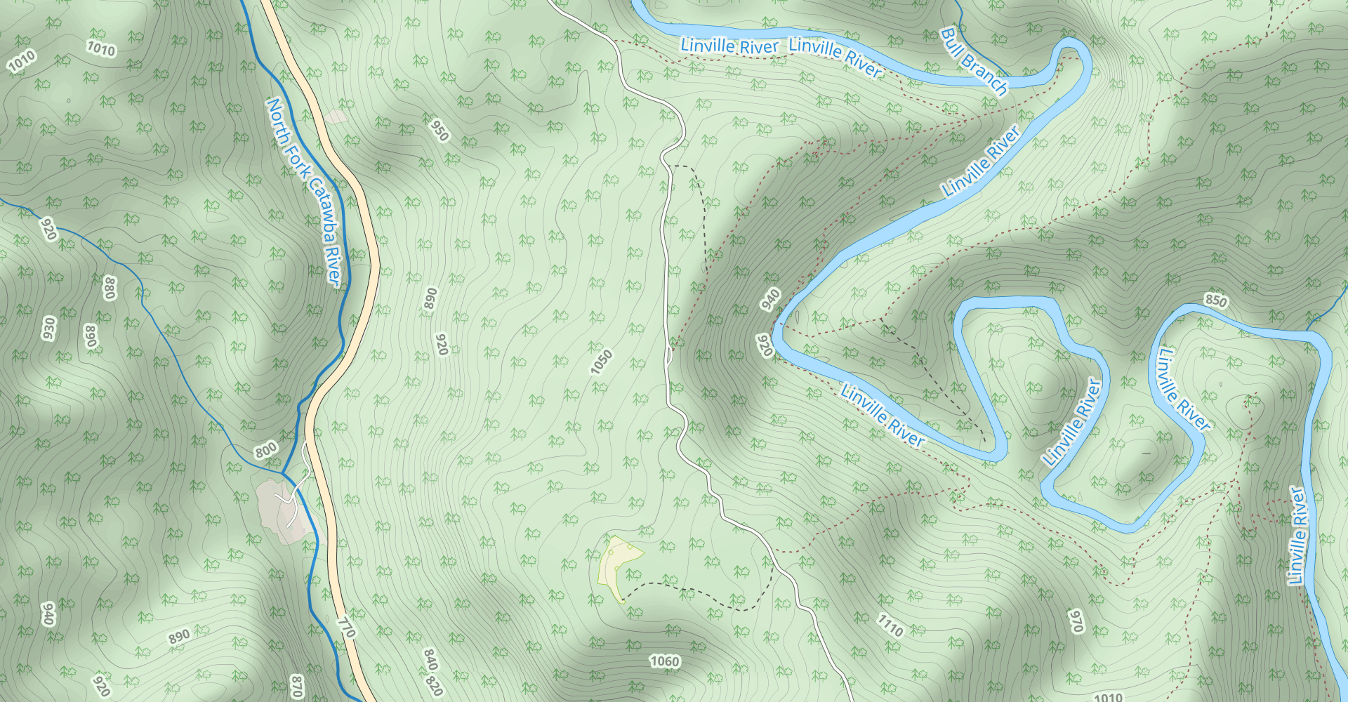 Bynum Bluff to the Linville River