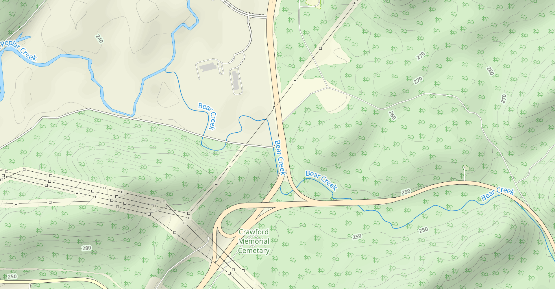 Poplar Creek and McKinney Ridge Loop