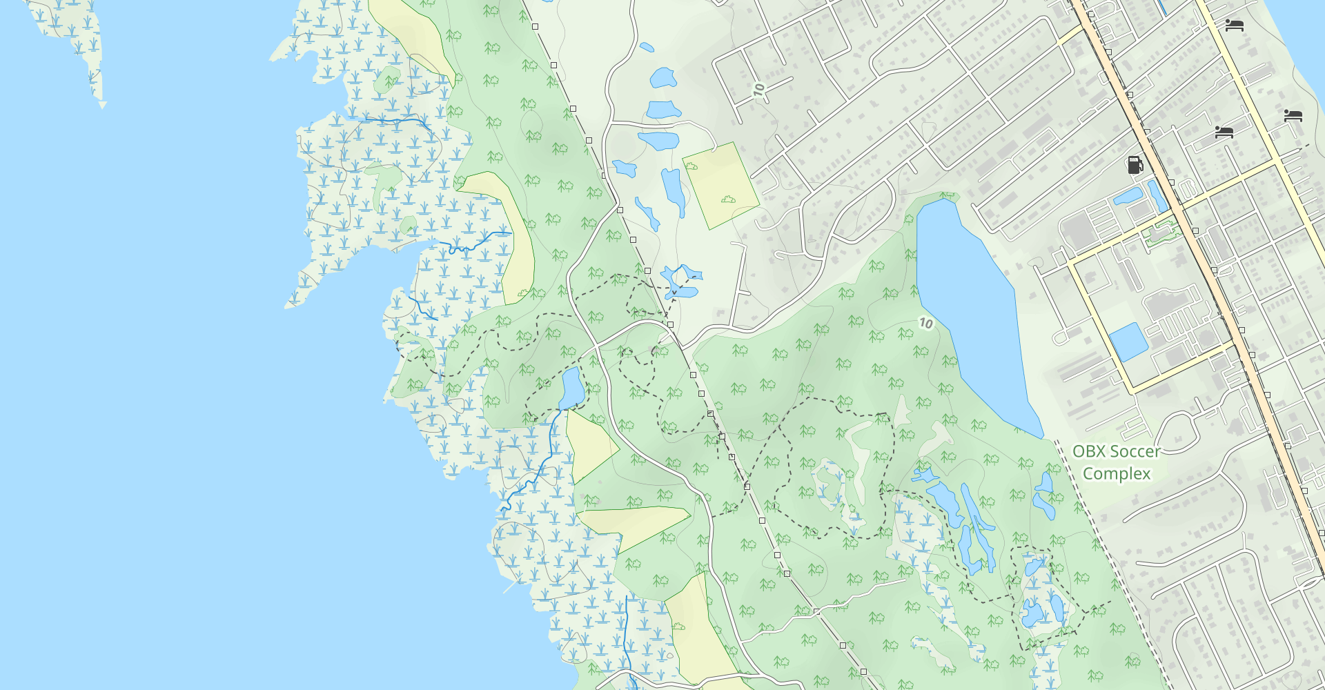Discovery Trail to Roanoke Trail Red Loop