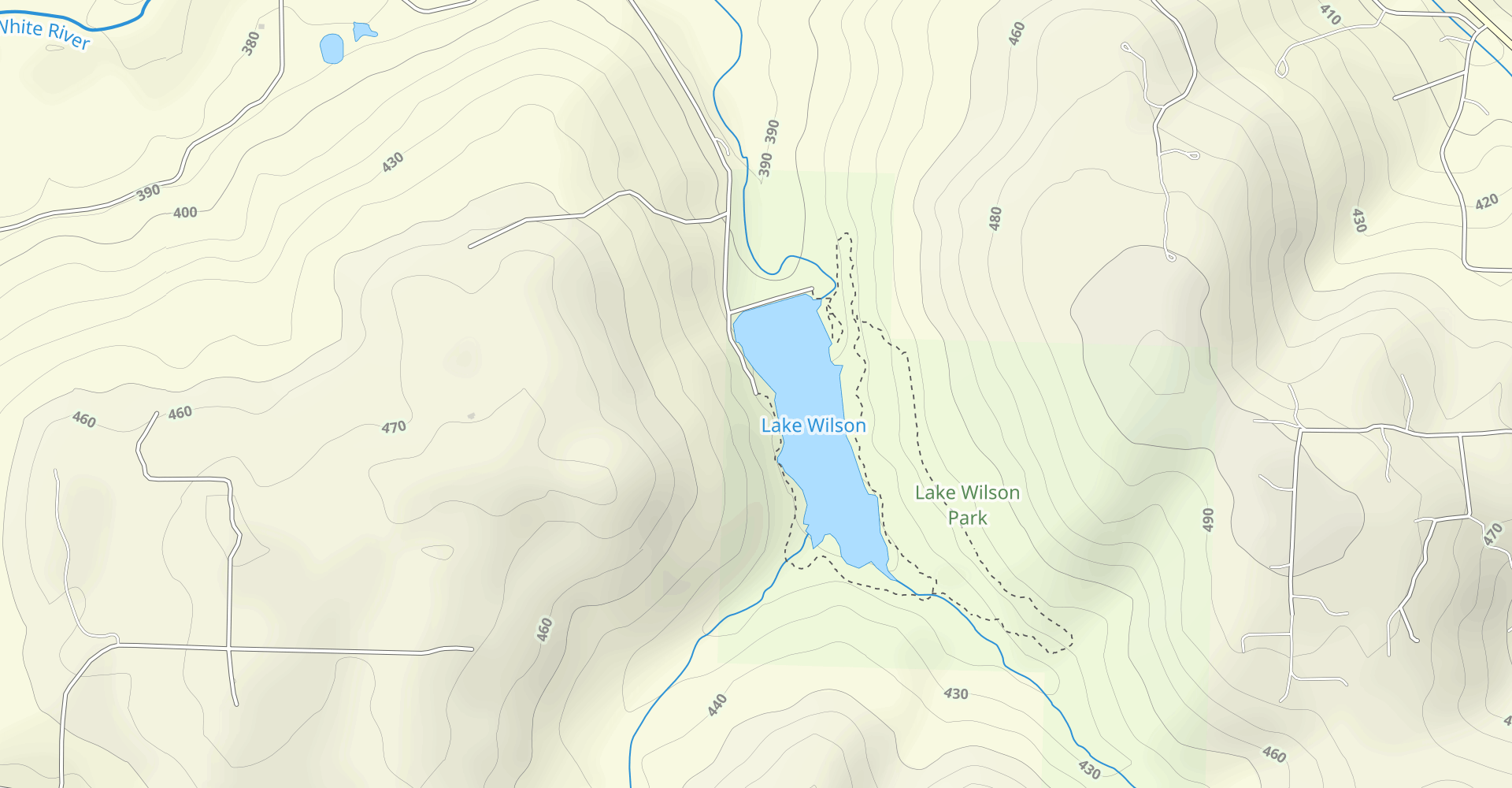 Joe Clark Trail at Lake Wilson