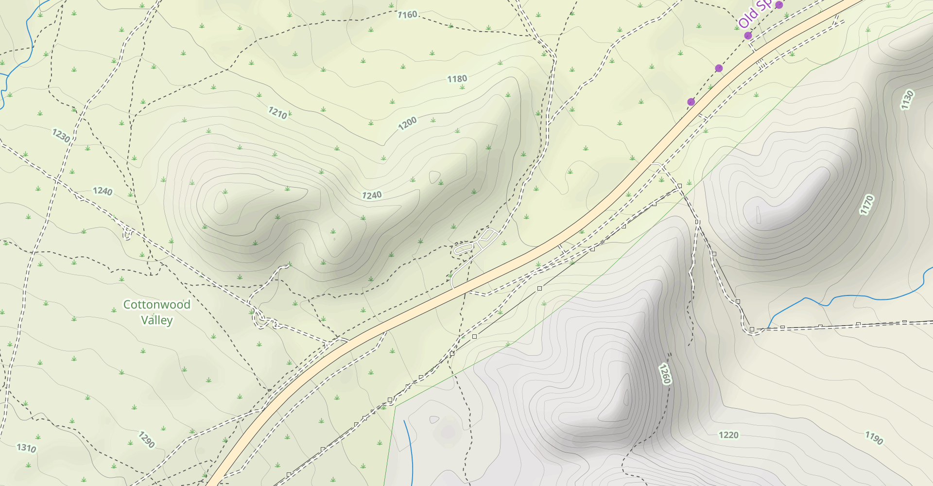 Latenight and Mustang Loop Trail