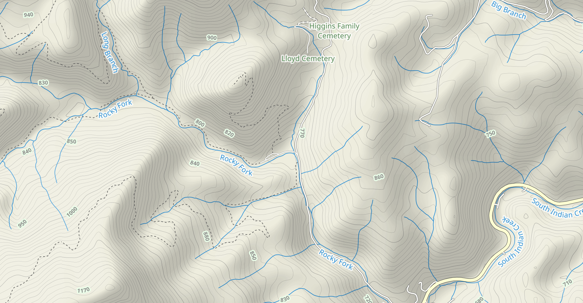 Rocky Fork to Birchfield Camp Lake