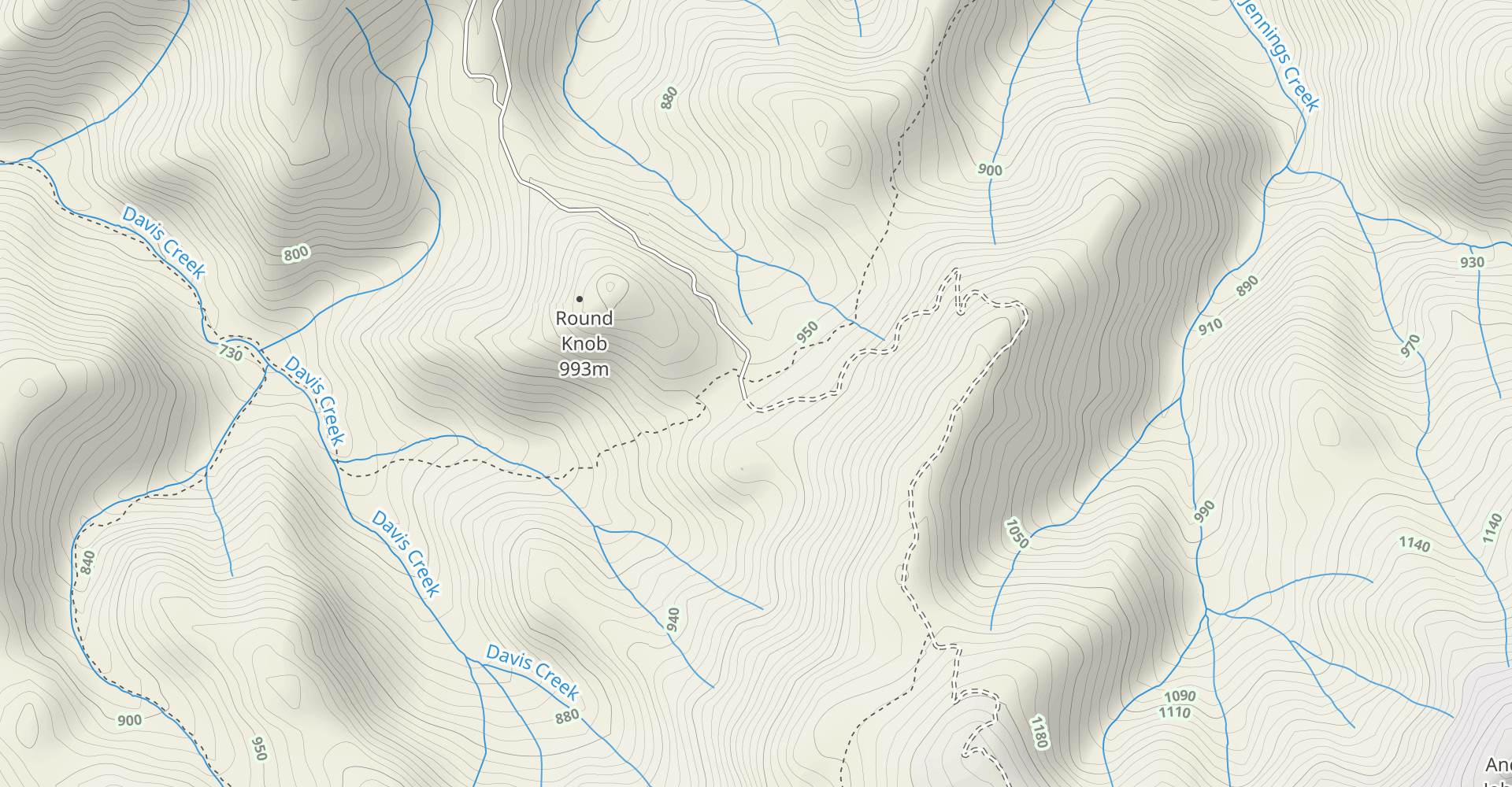 Round Knob to the Appalachian Trail