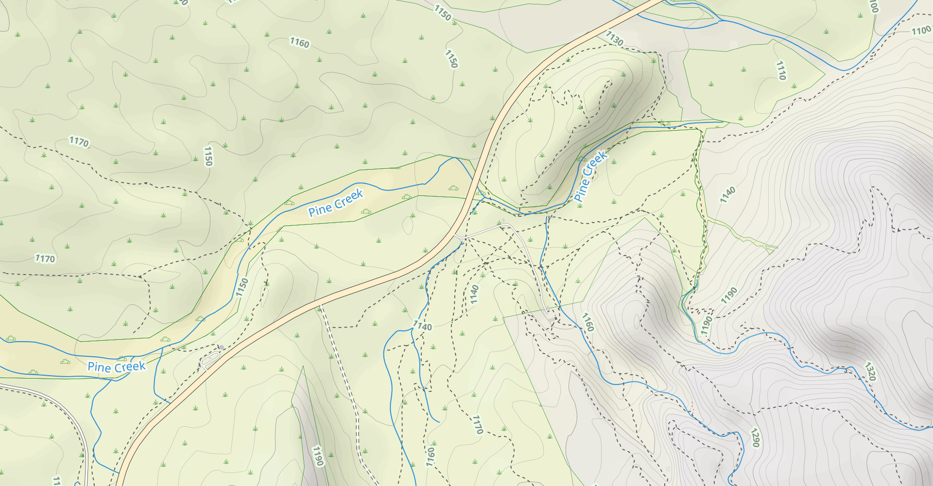 Caren Canyon to Muffin Ridge