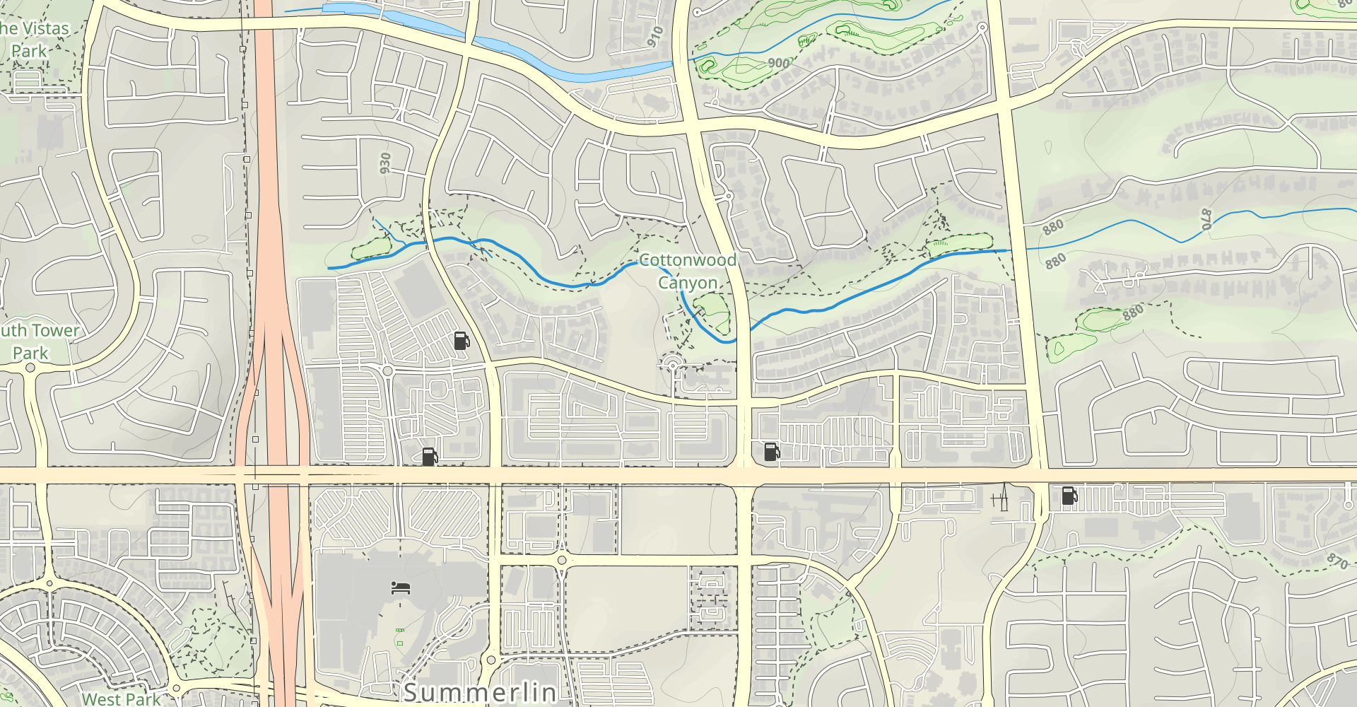Summerlin Cottonwood Canyon Park Trail